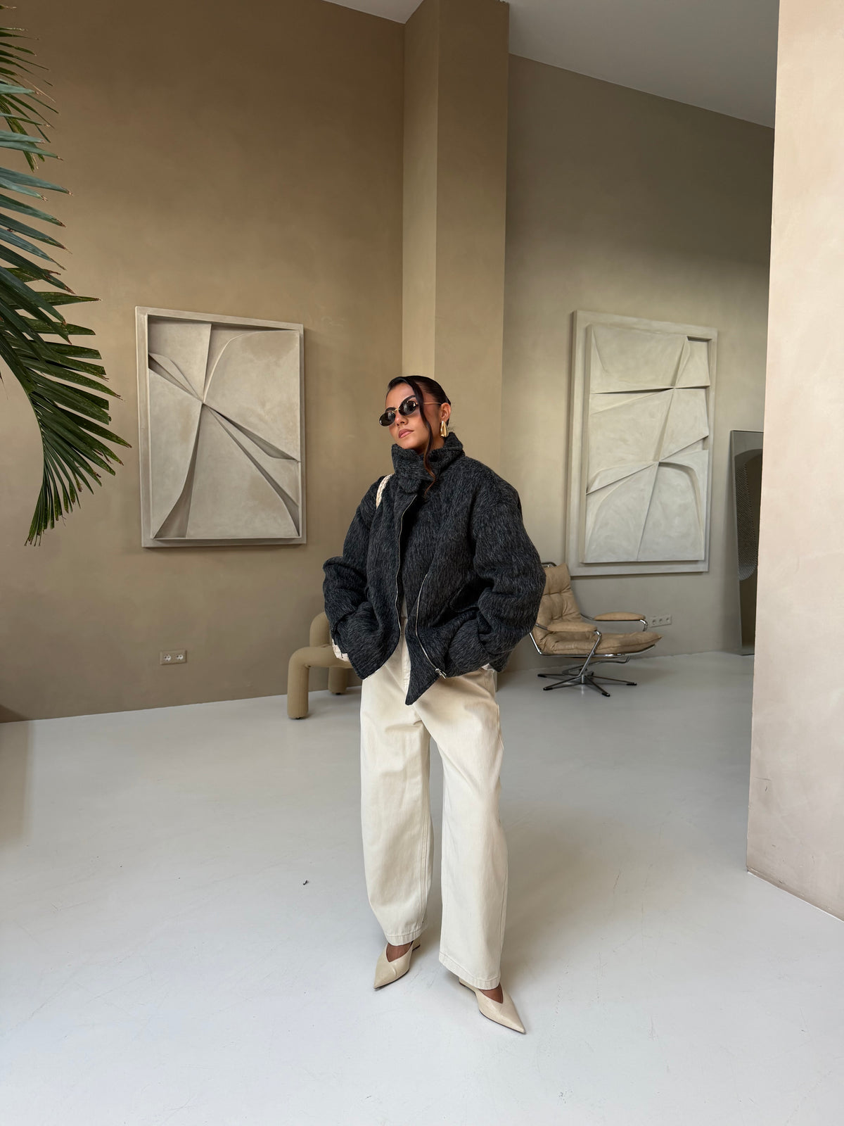 Manteau MANON noir (JZ010)