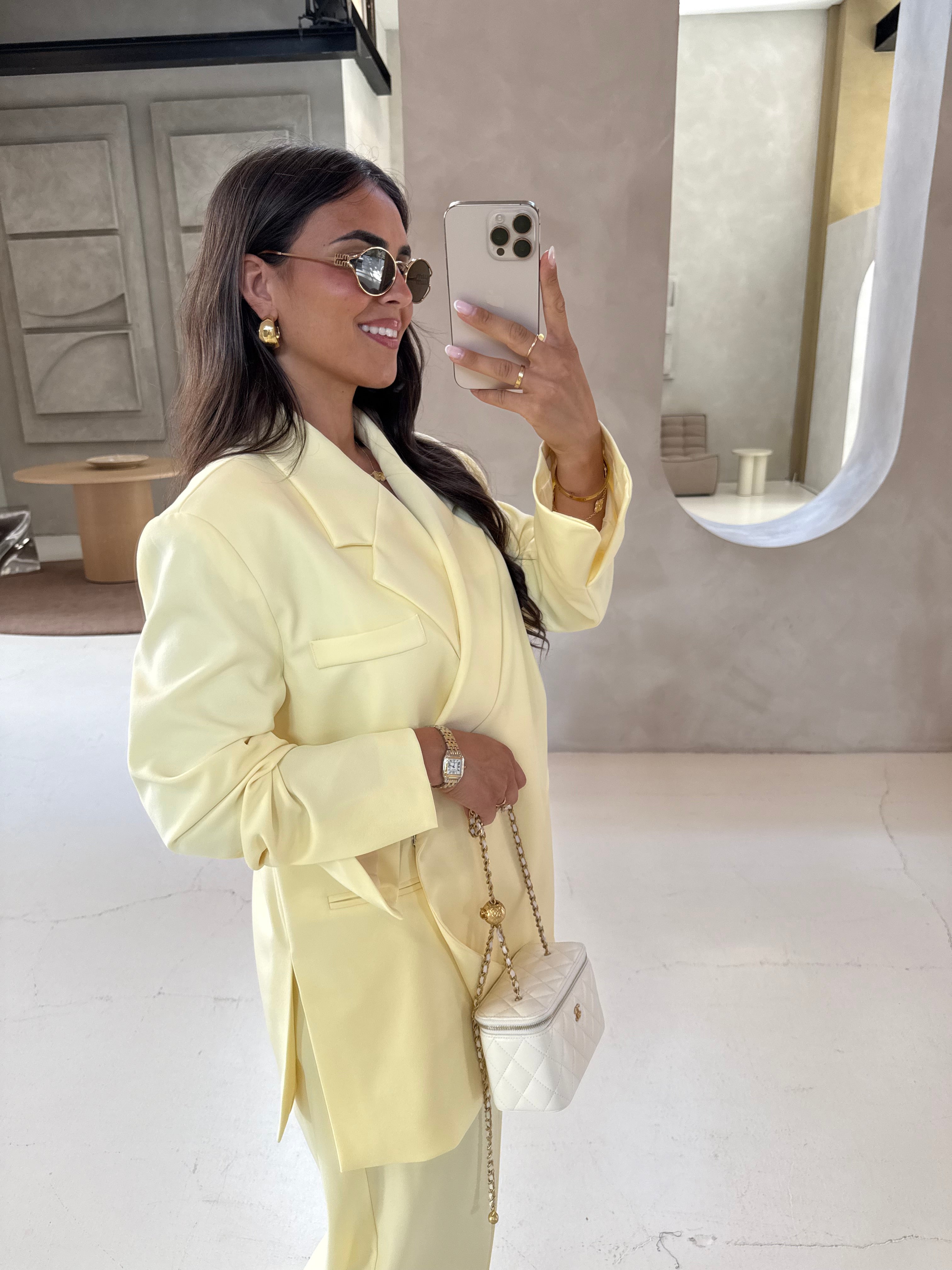 Blazer PARISIENNE jaune (W24763)