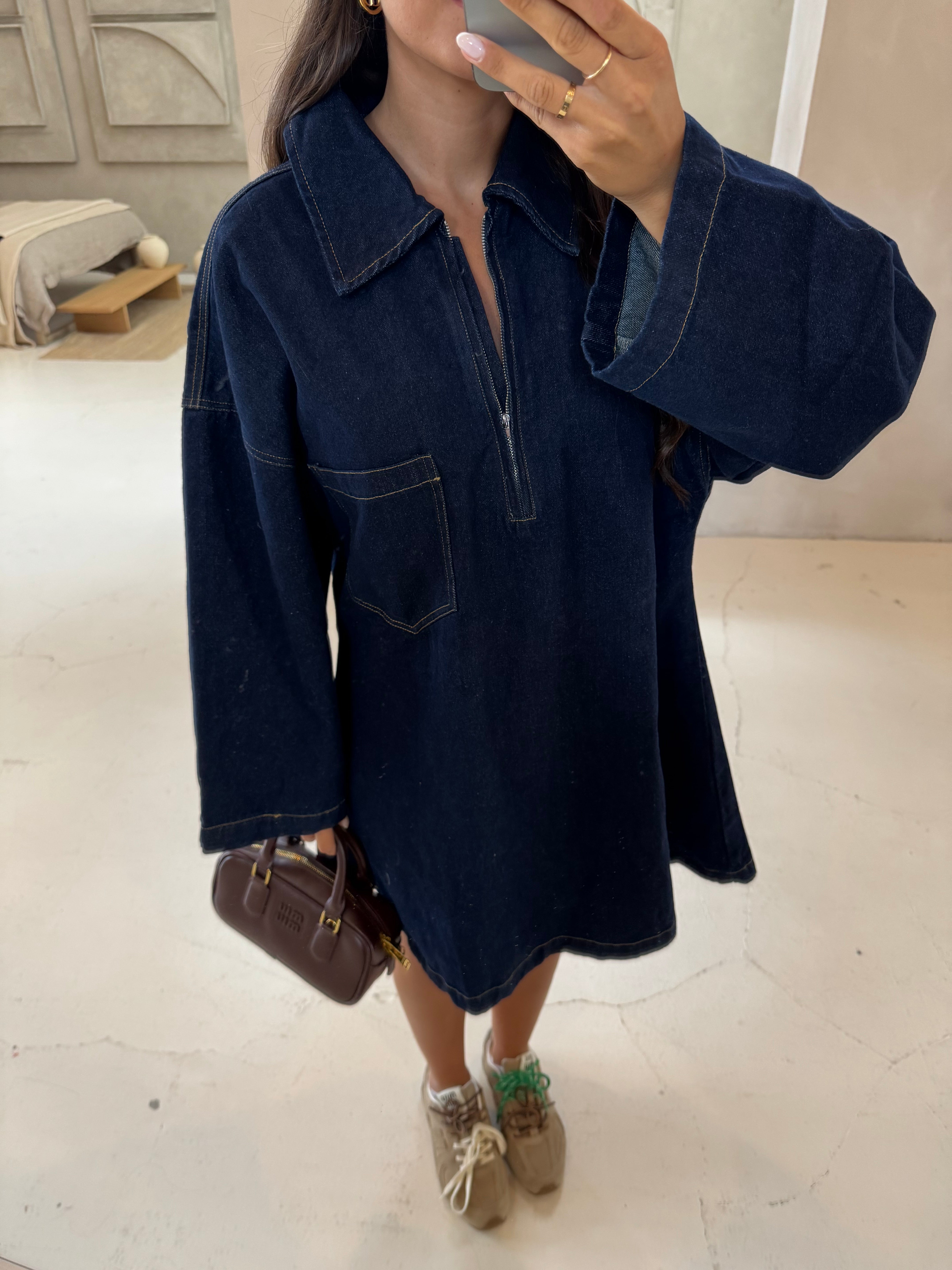 Robe DIANA bleue jean (8040)
