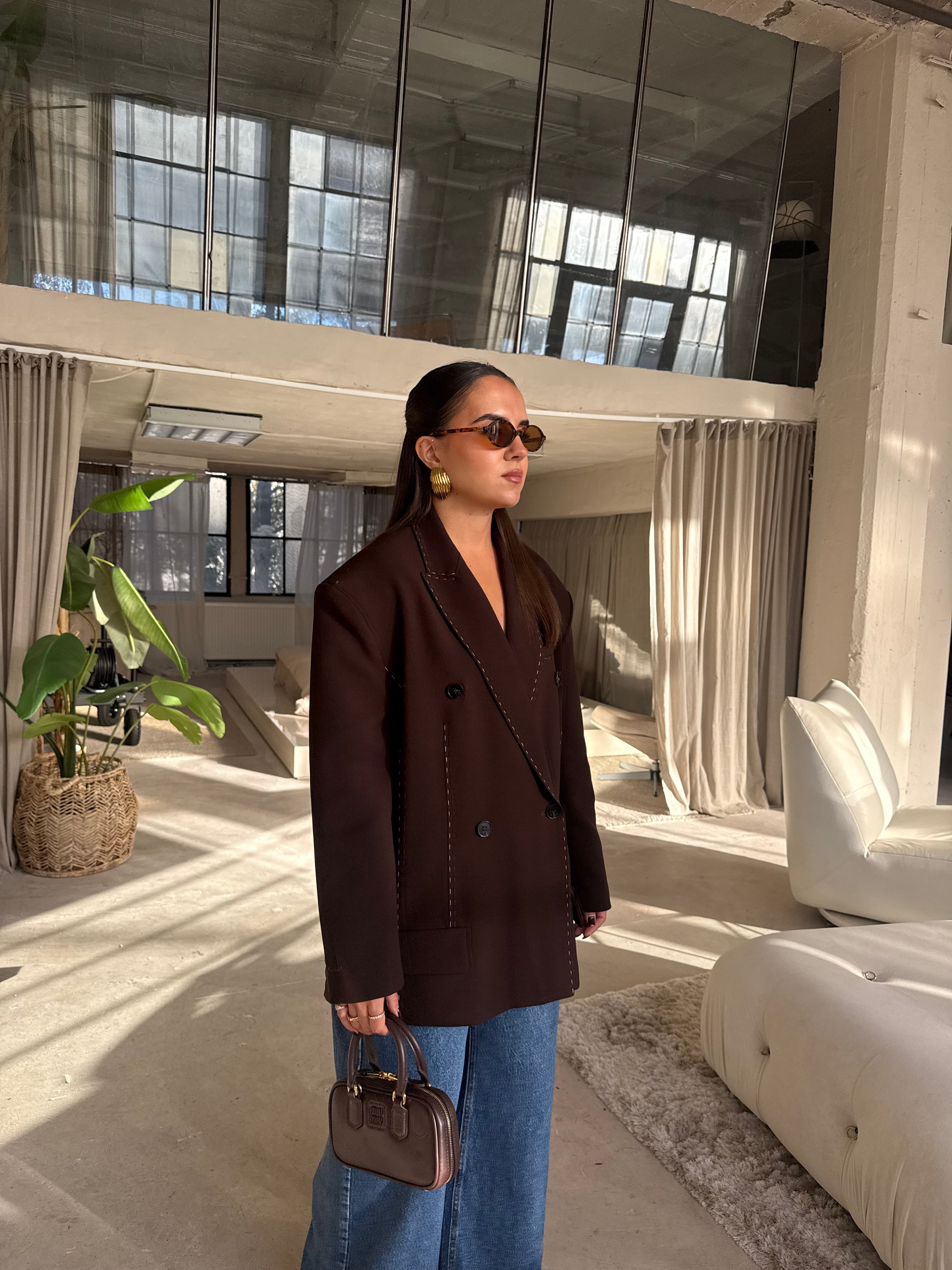 Blazer couture choco (V9903)