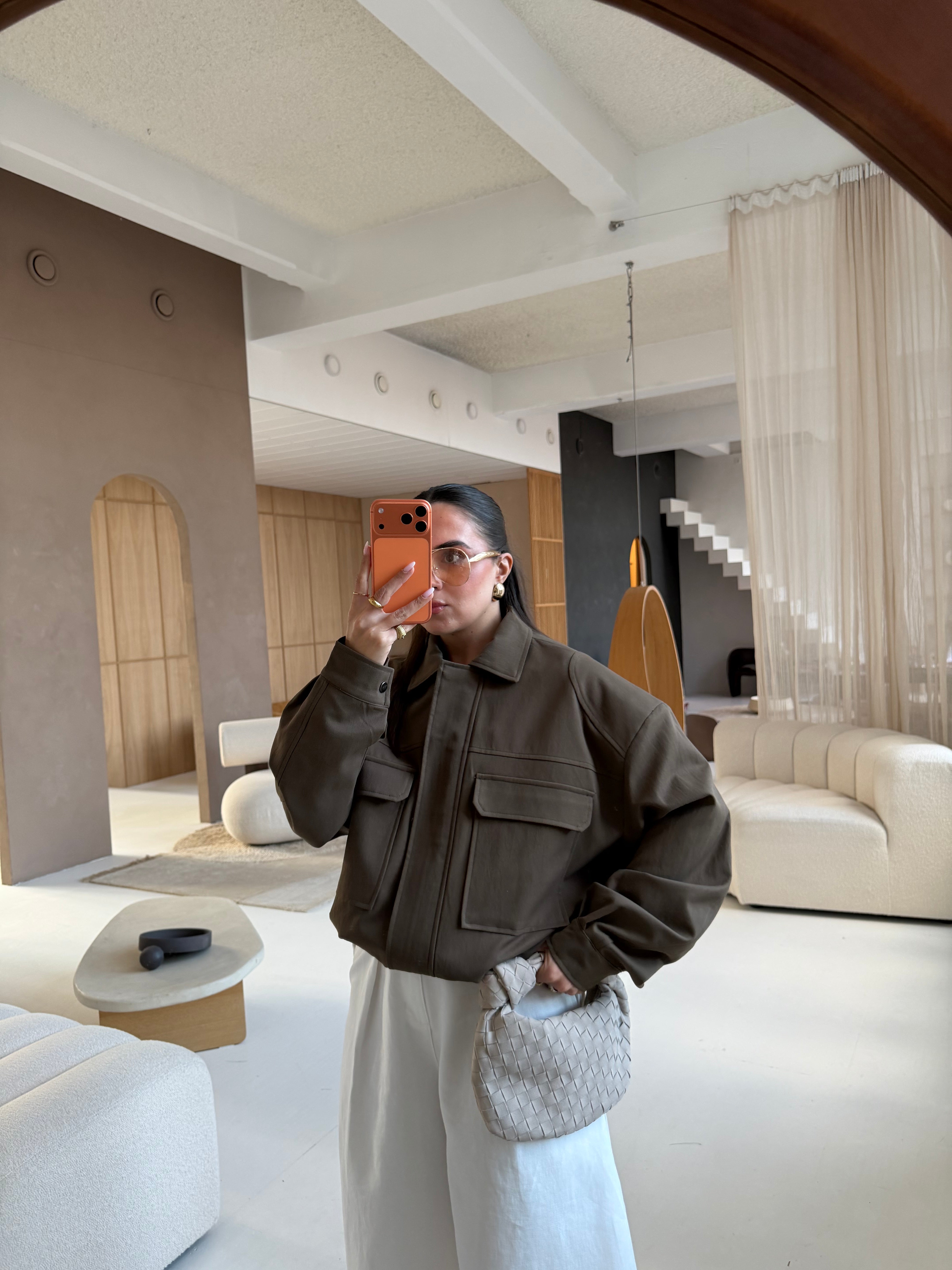 Veste YUNA marron (W25249)