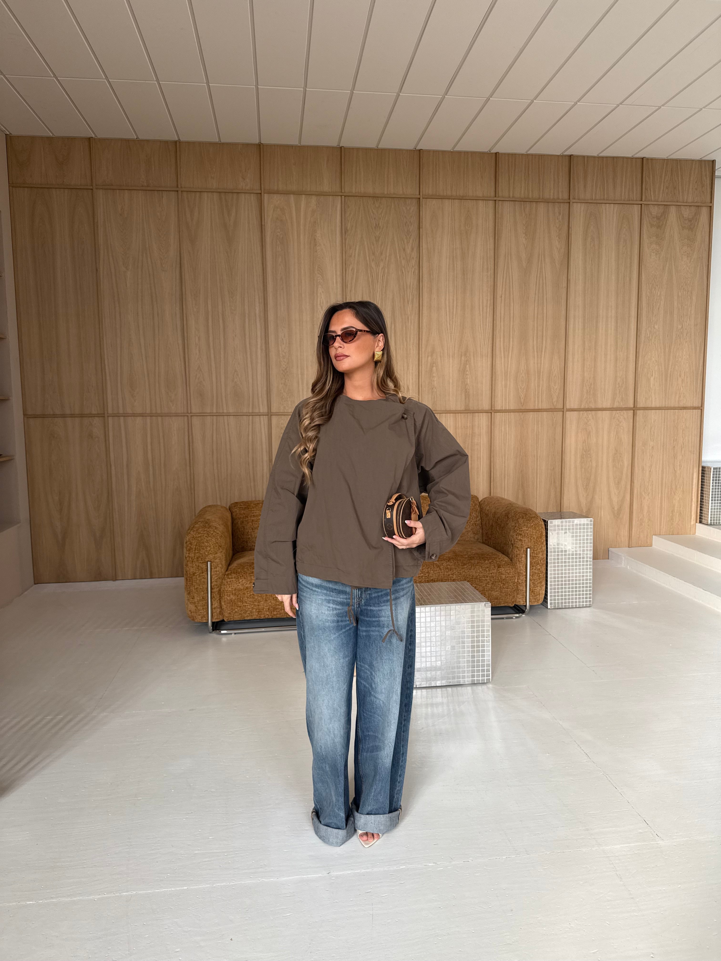 Veste ROSA marron (W25255)