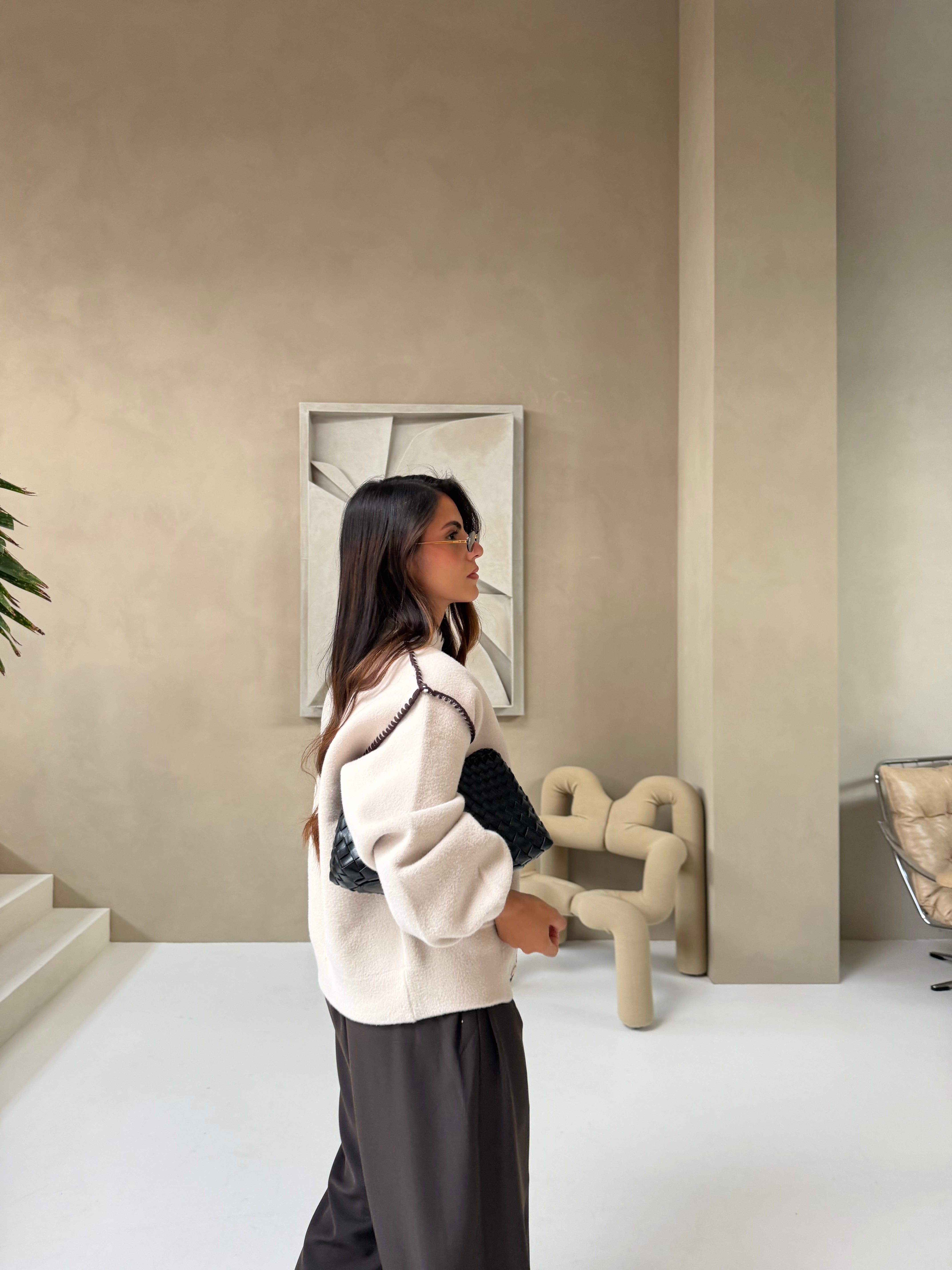 Veste PIQURE beige (JYC003)
