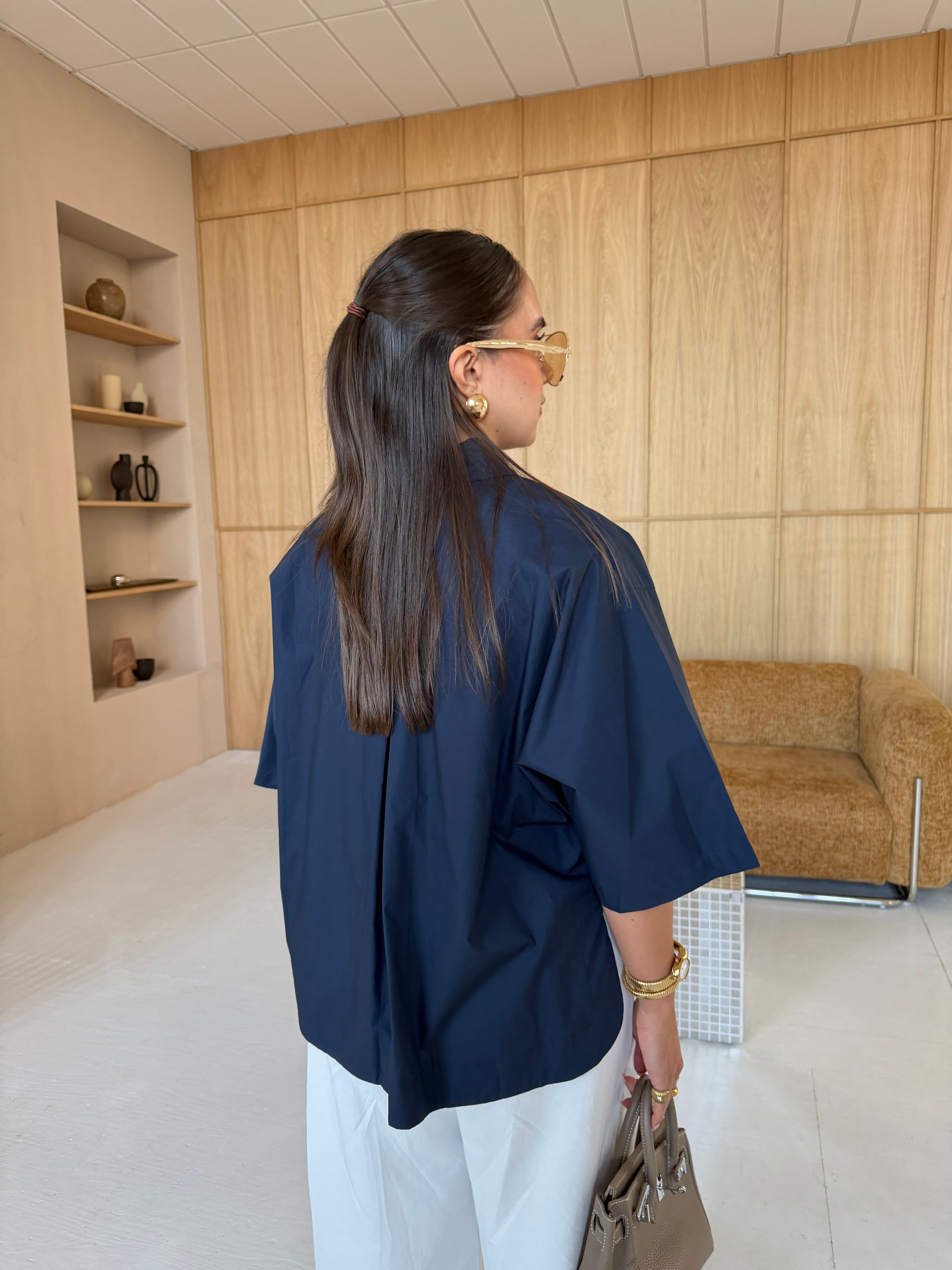 Chemise POLA bleue marine (SC199)