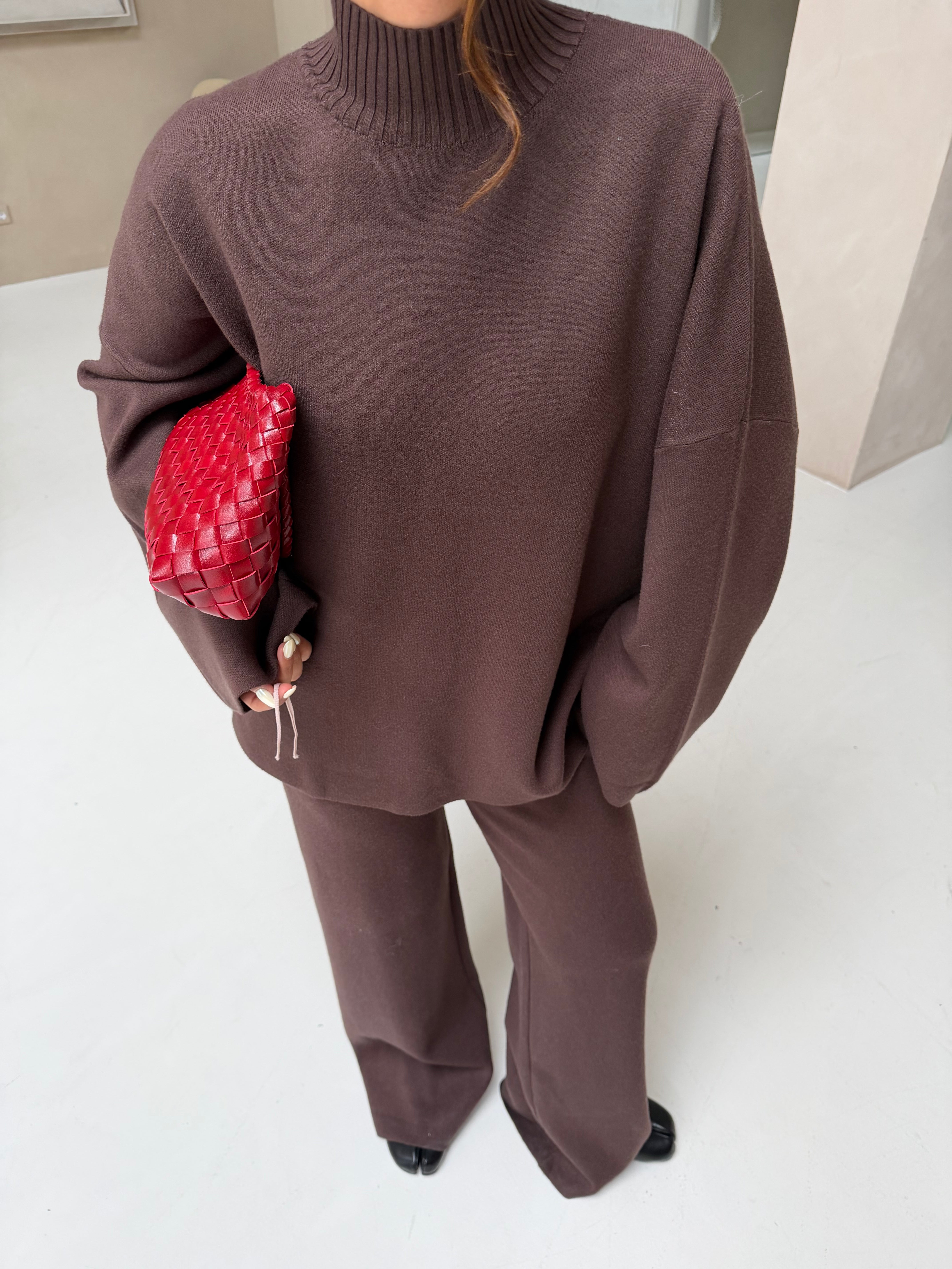 Ensemble maille marron (LC425)