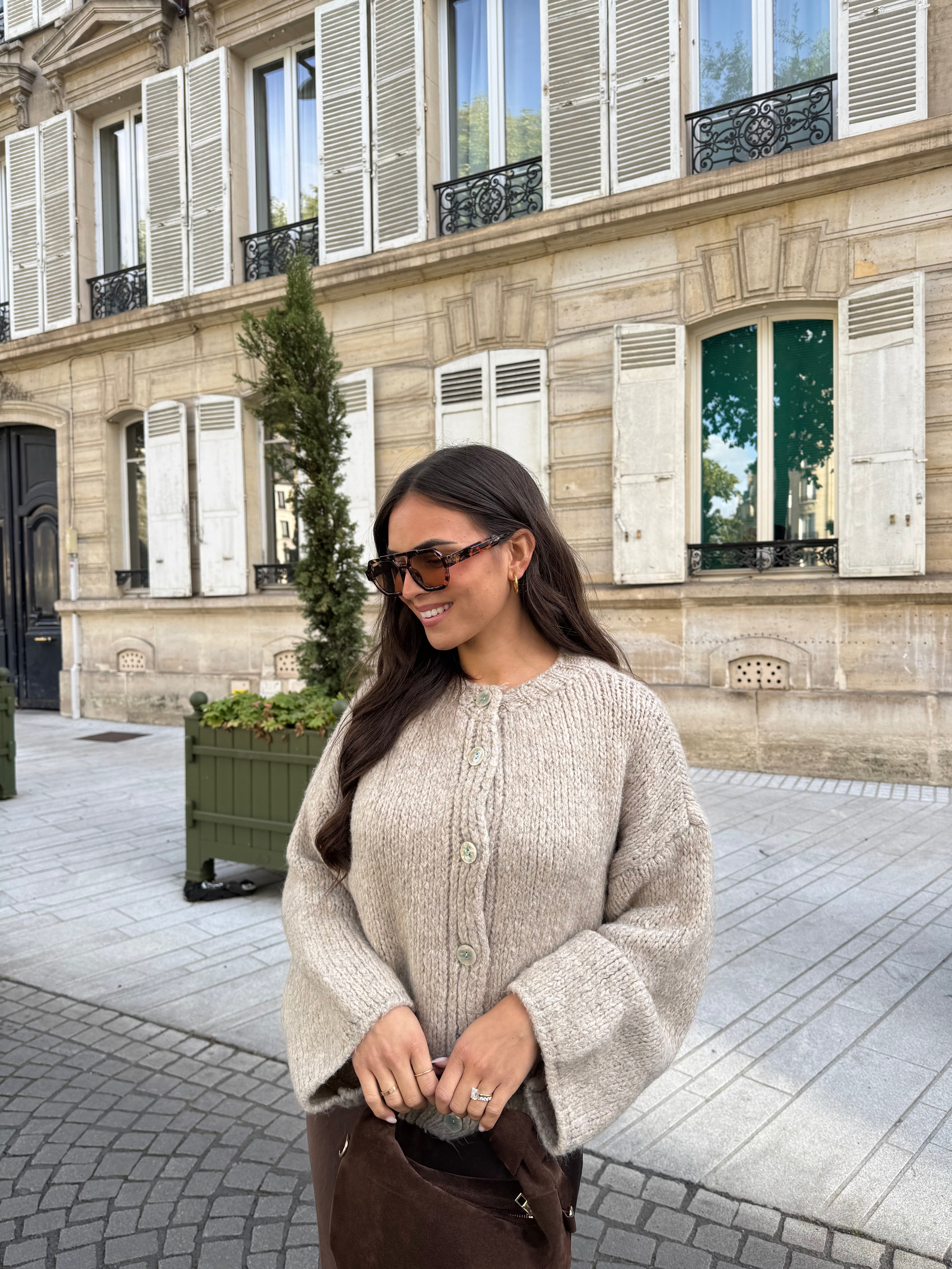Pull gilet ALANA beige