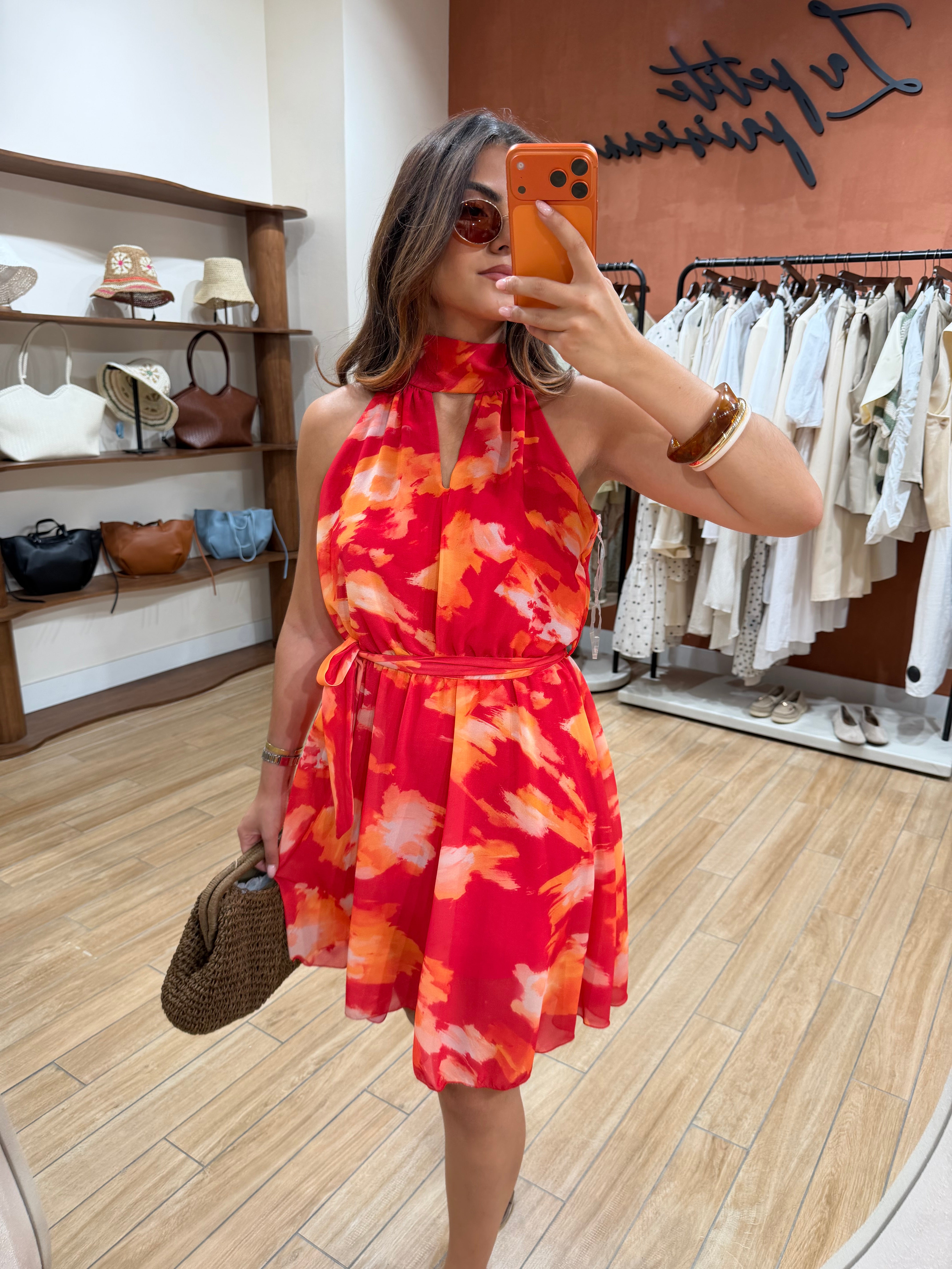 Robe BELLA courte rouge