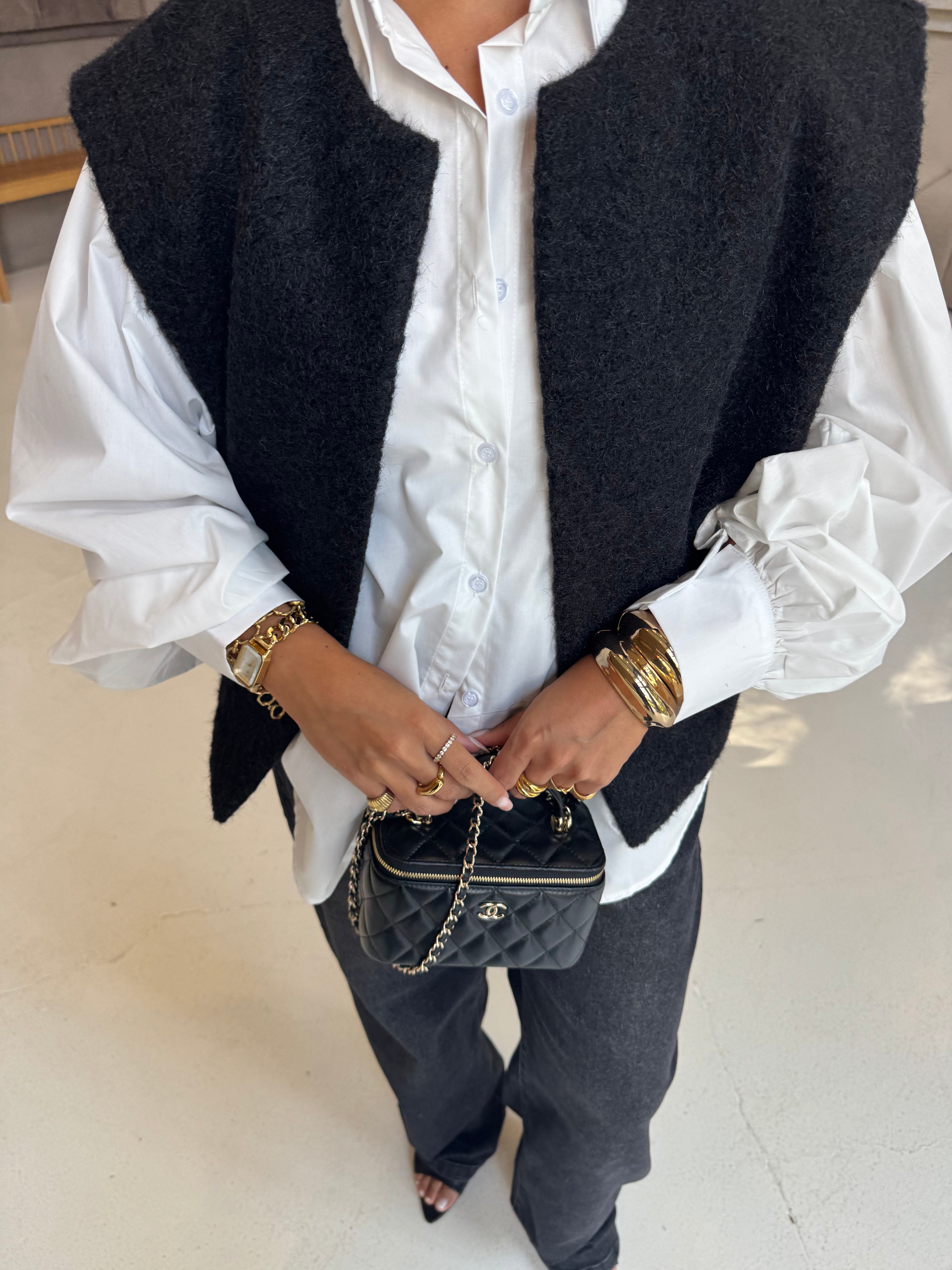 Gilet sans manches noir (2659)