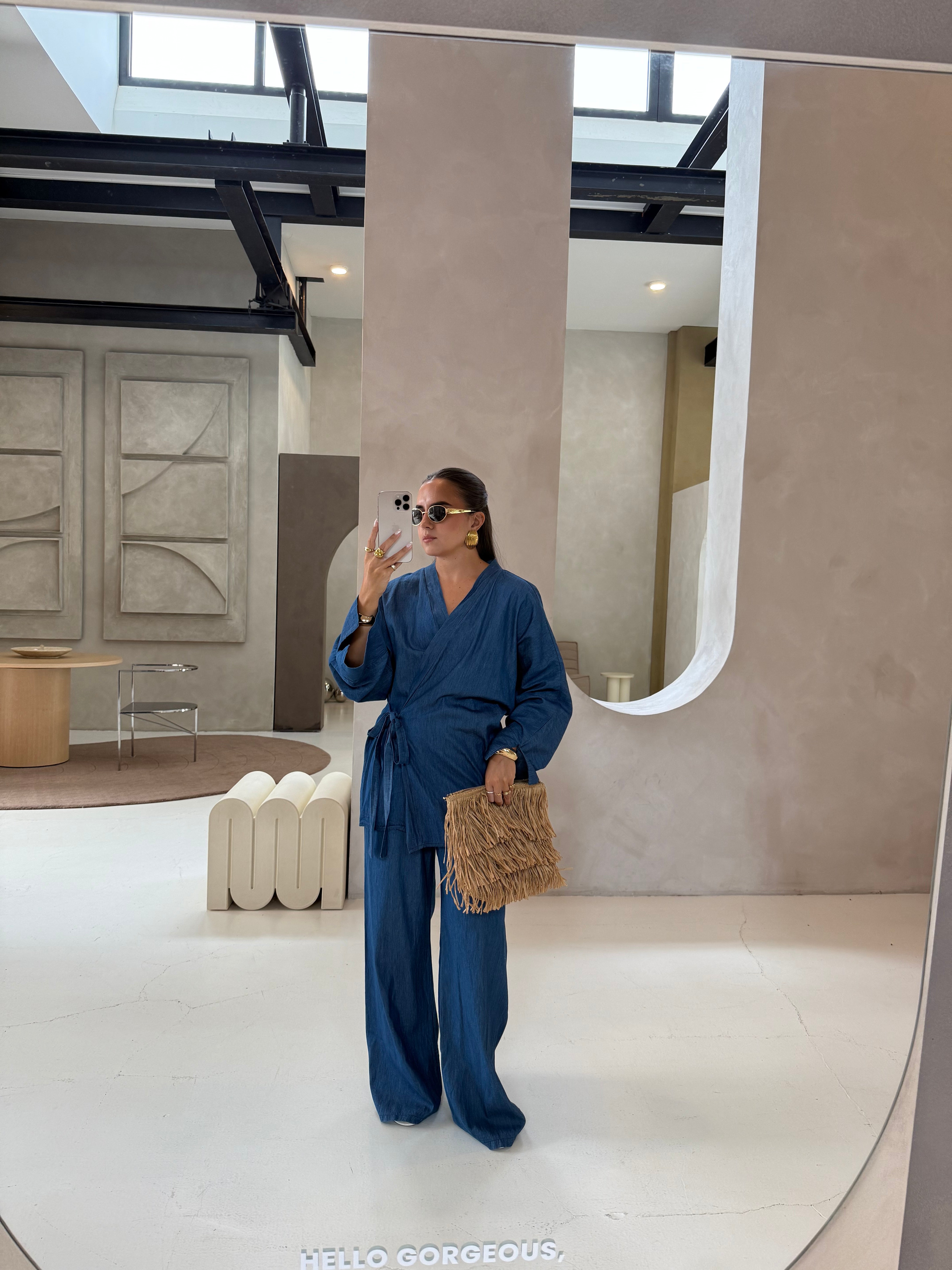 Ensemble noué en jean