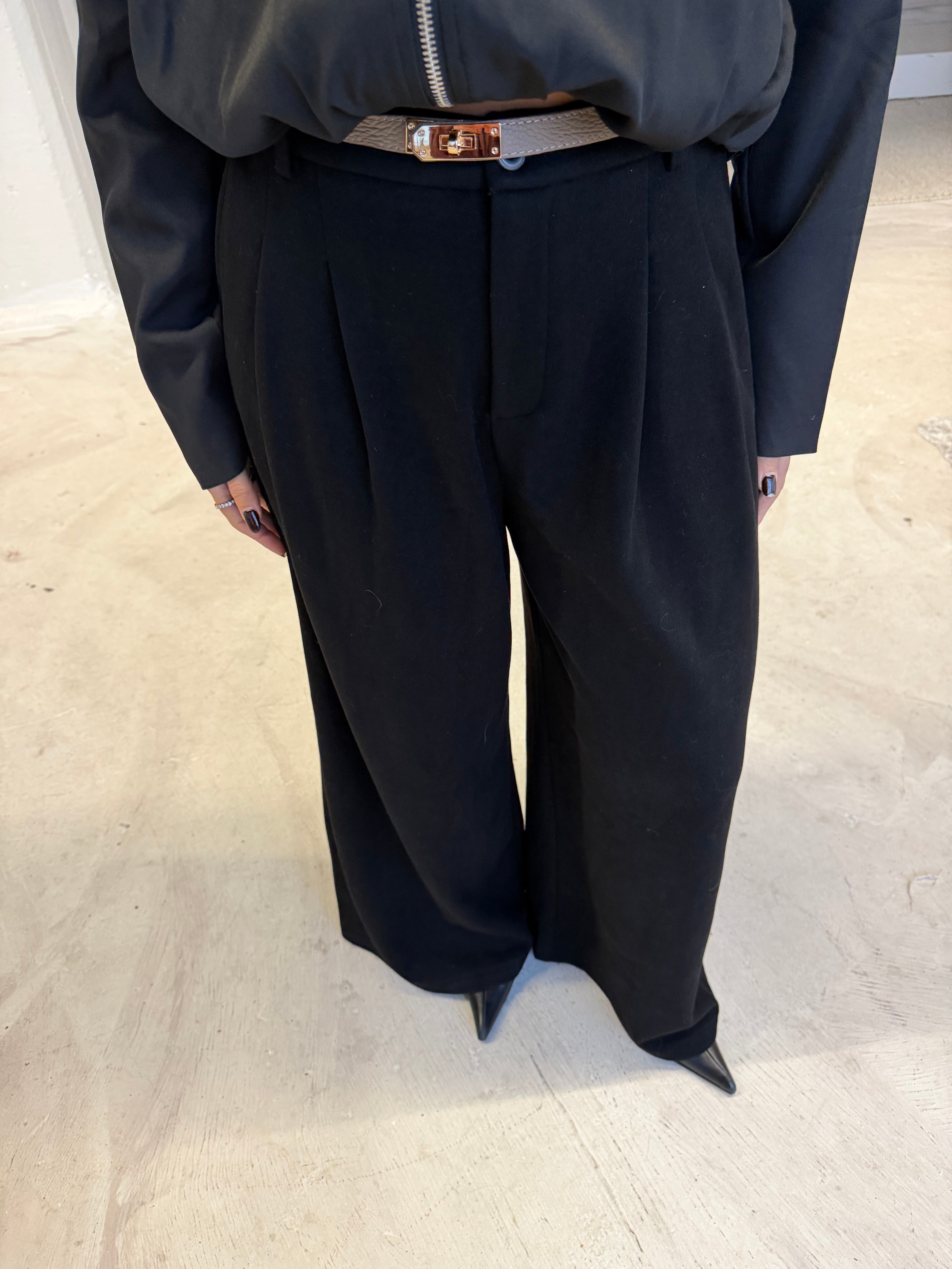 Ceinture 100% cuir réglable taupe