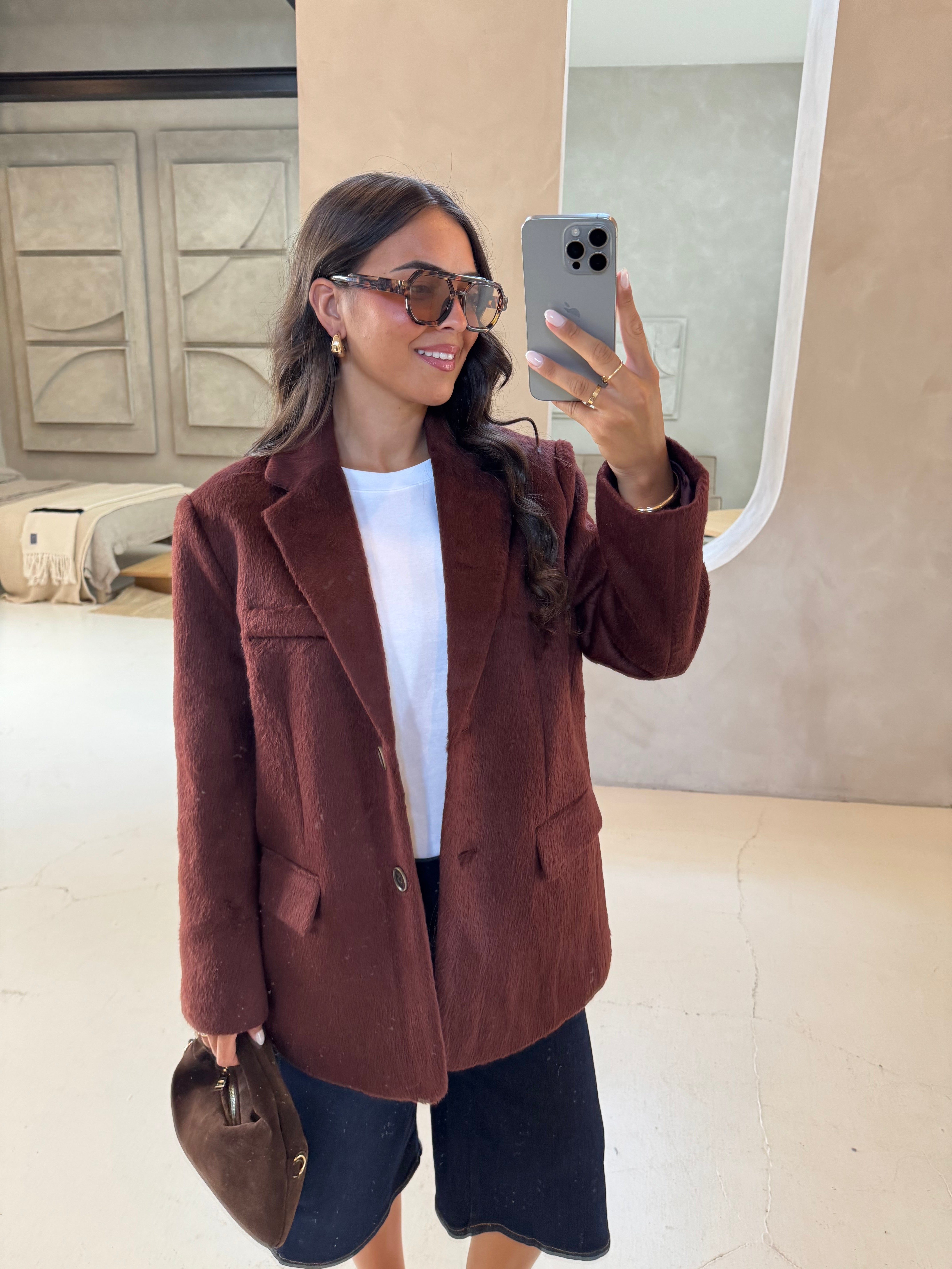 Blazer SALOME épais bordeaux (W2321)