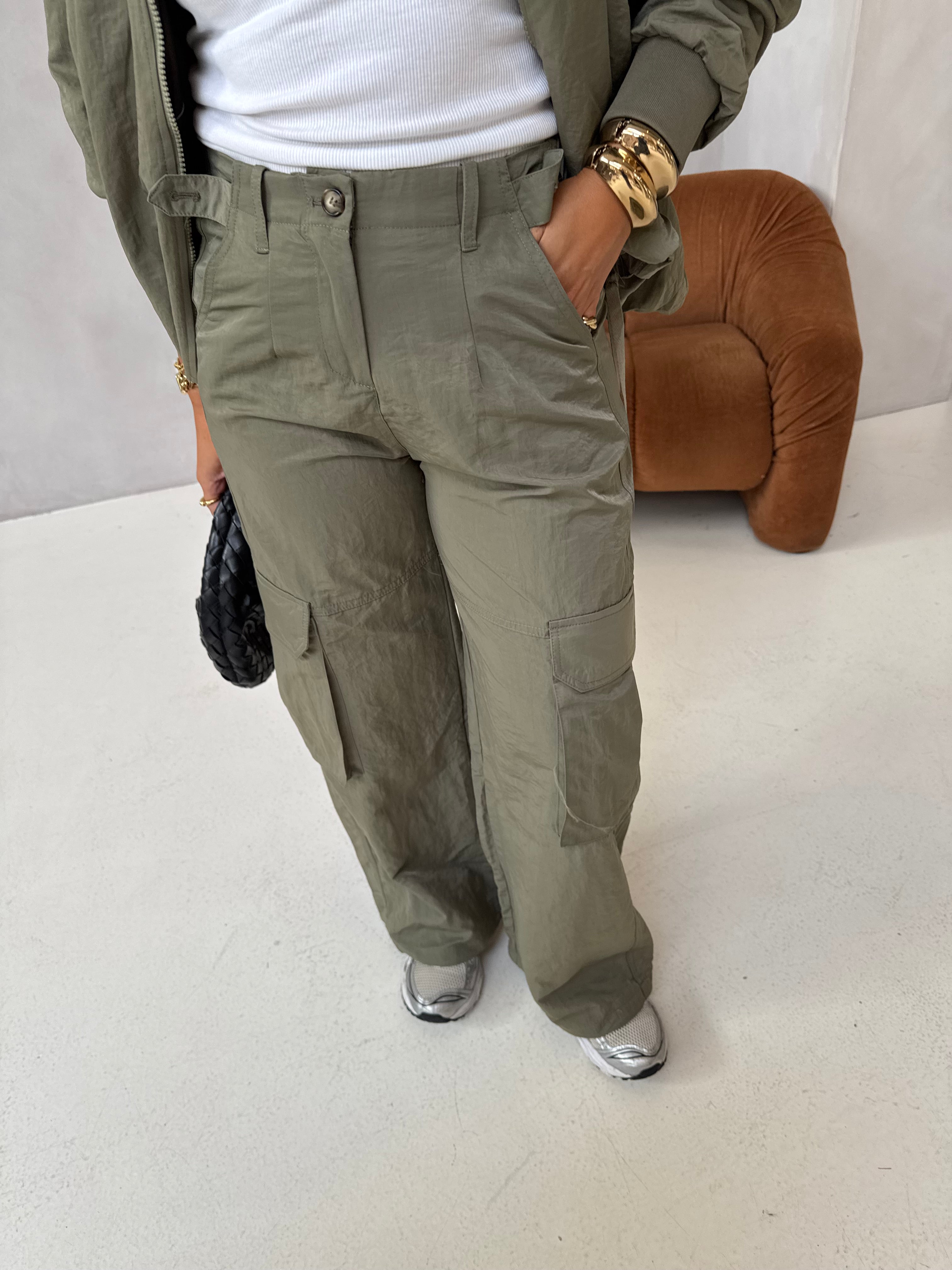Pantalon LILI cargo kaki (JY5108)