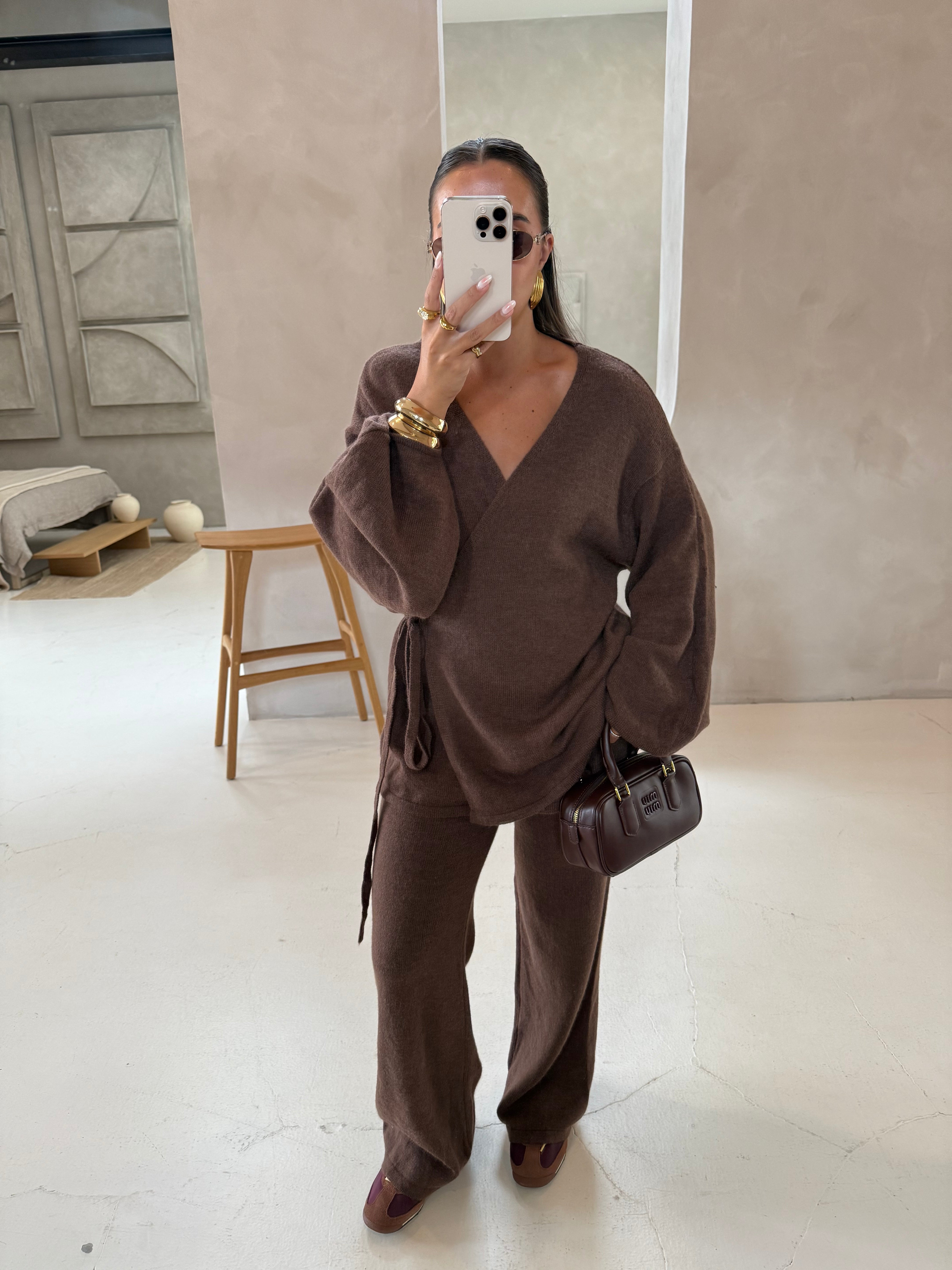 Ensemble NOUER marron  (LA2568A)
