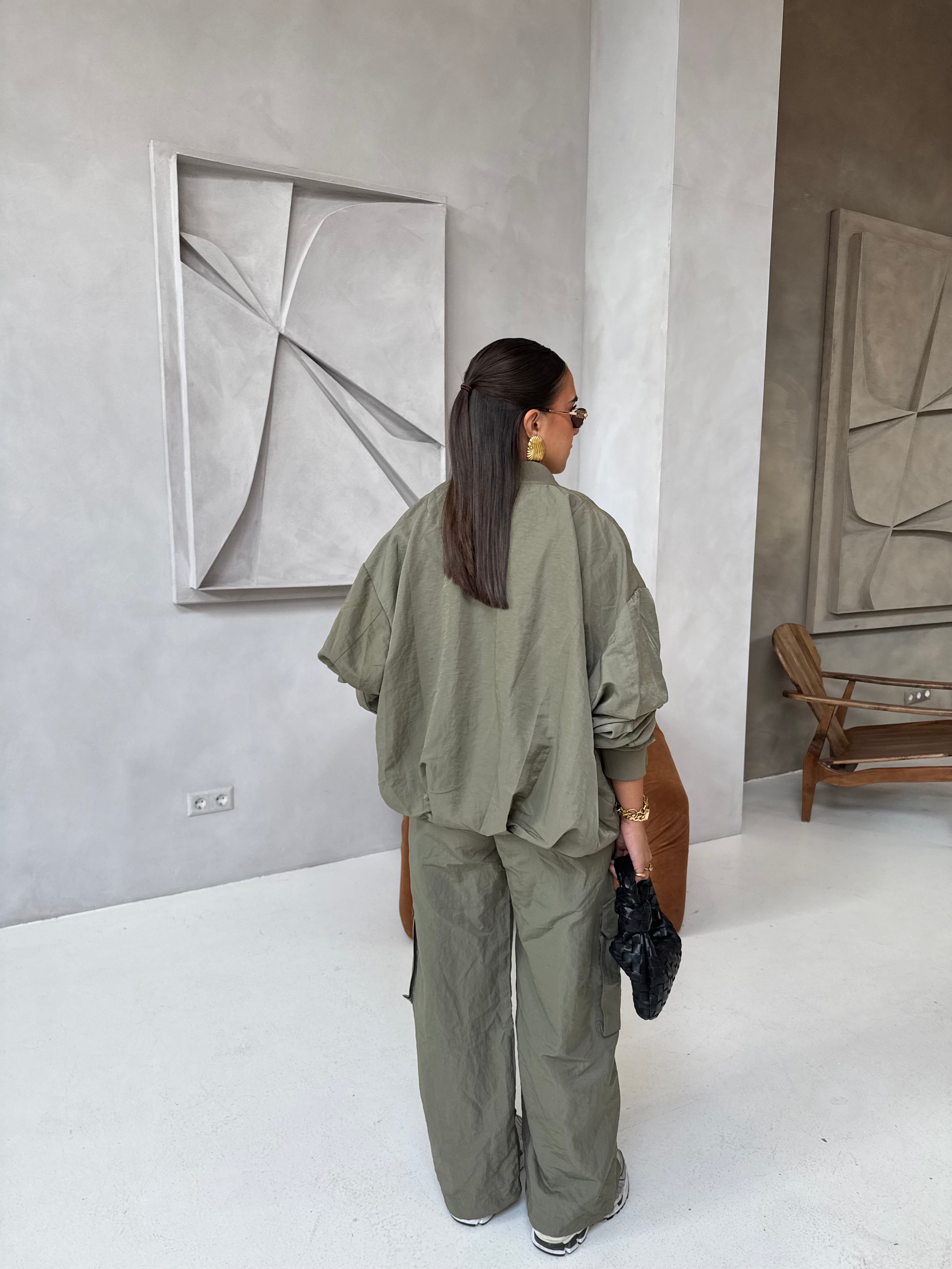Veste bomber ELYA kaki (jy5063)
