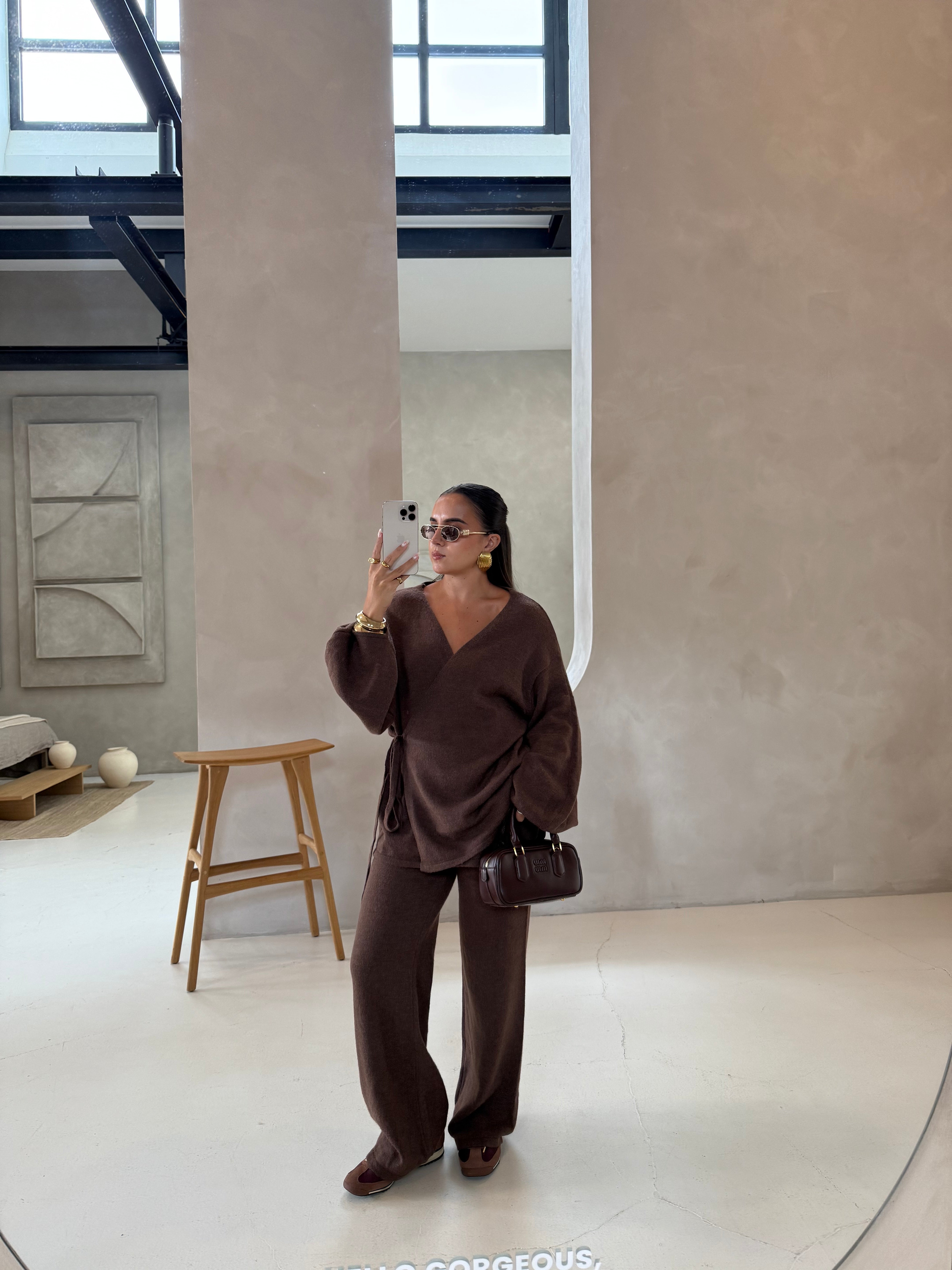 Ensemble NOUER marron  (LA2568A)