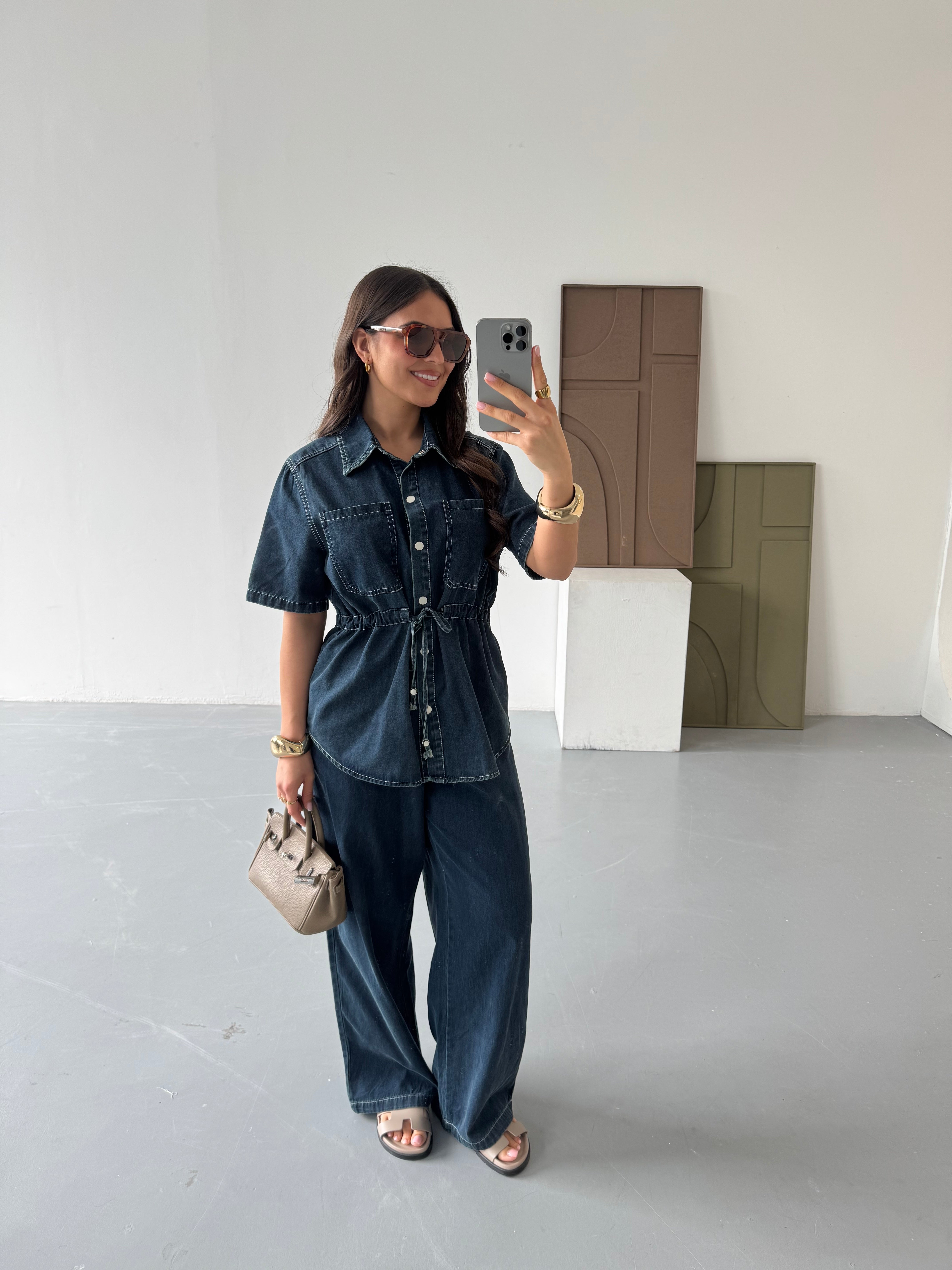 ENSEMBLE ALLY JEAN BLEU