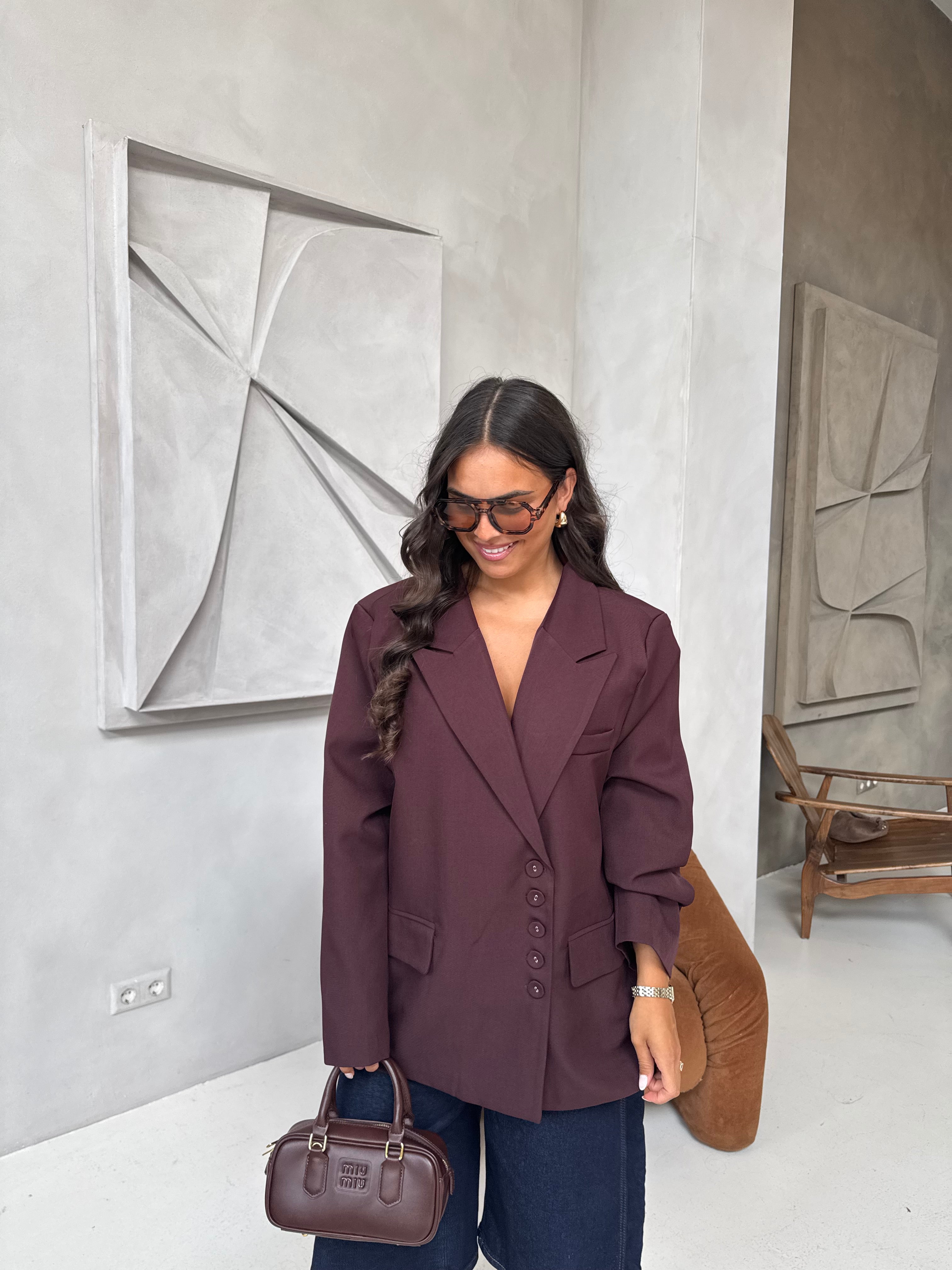 Blazer CARDIFF bordeaux
