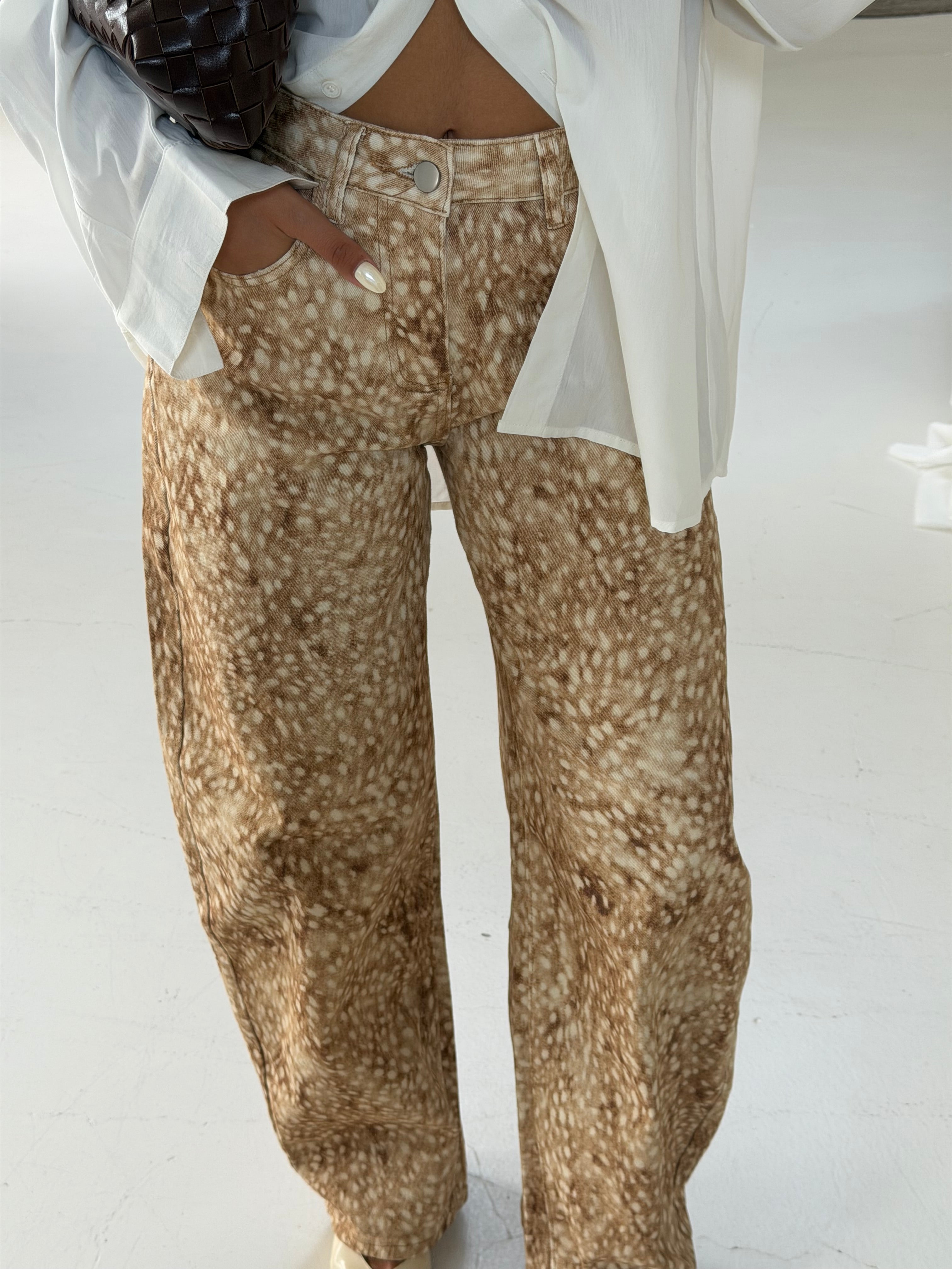 Pantalon ballon BAMBI marron (PA8130)