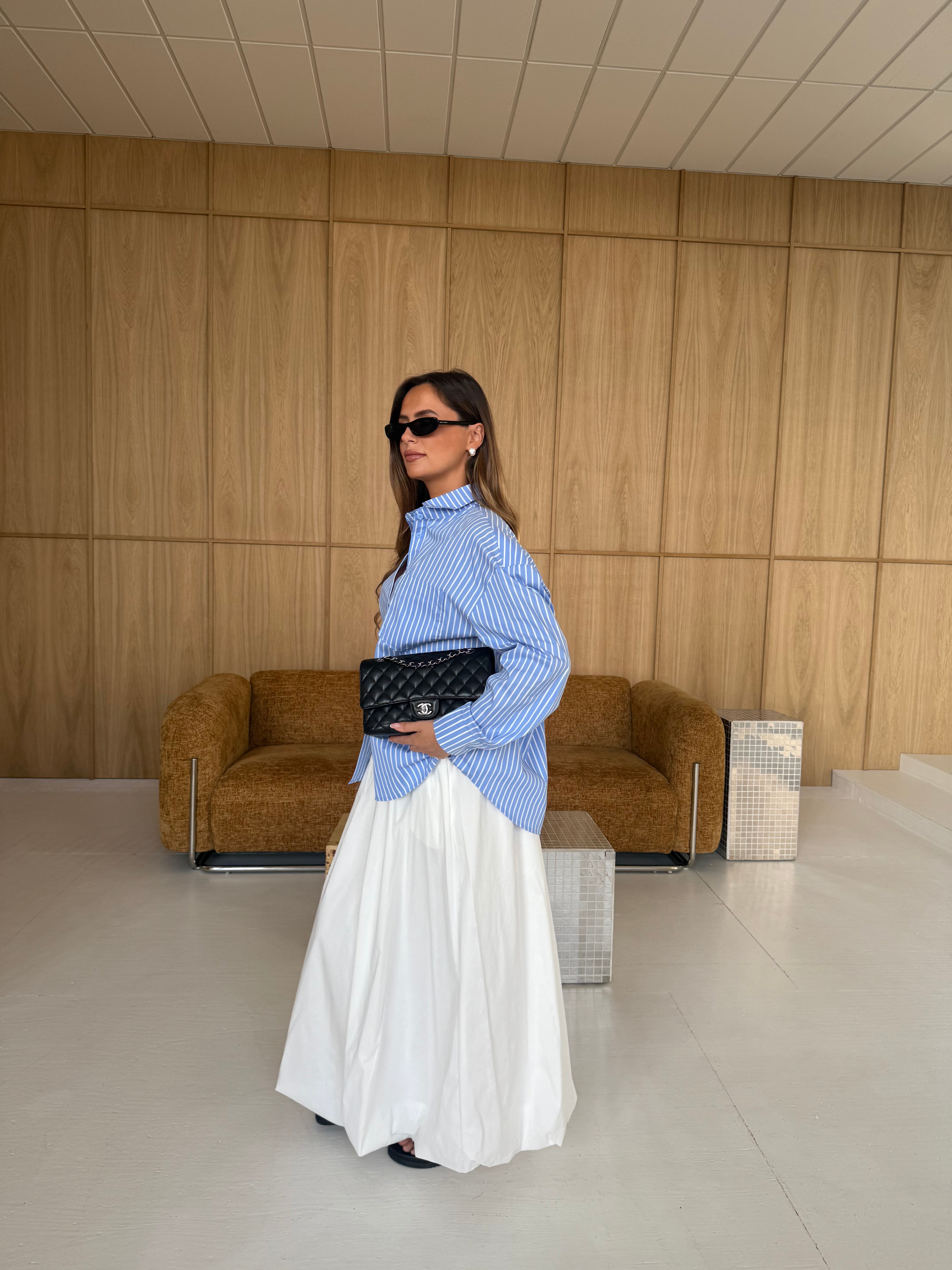 Chemise ENA rayures bleues (KC843)