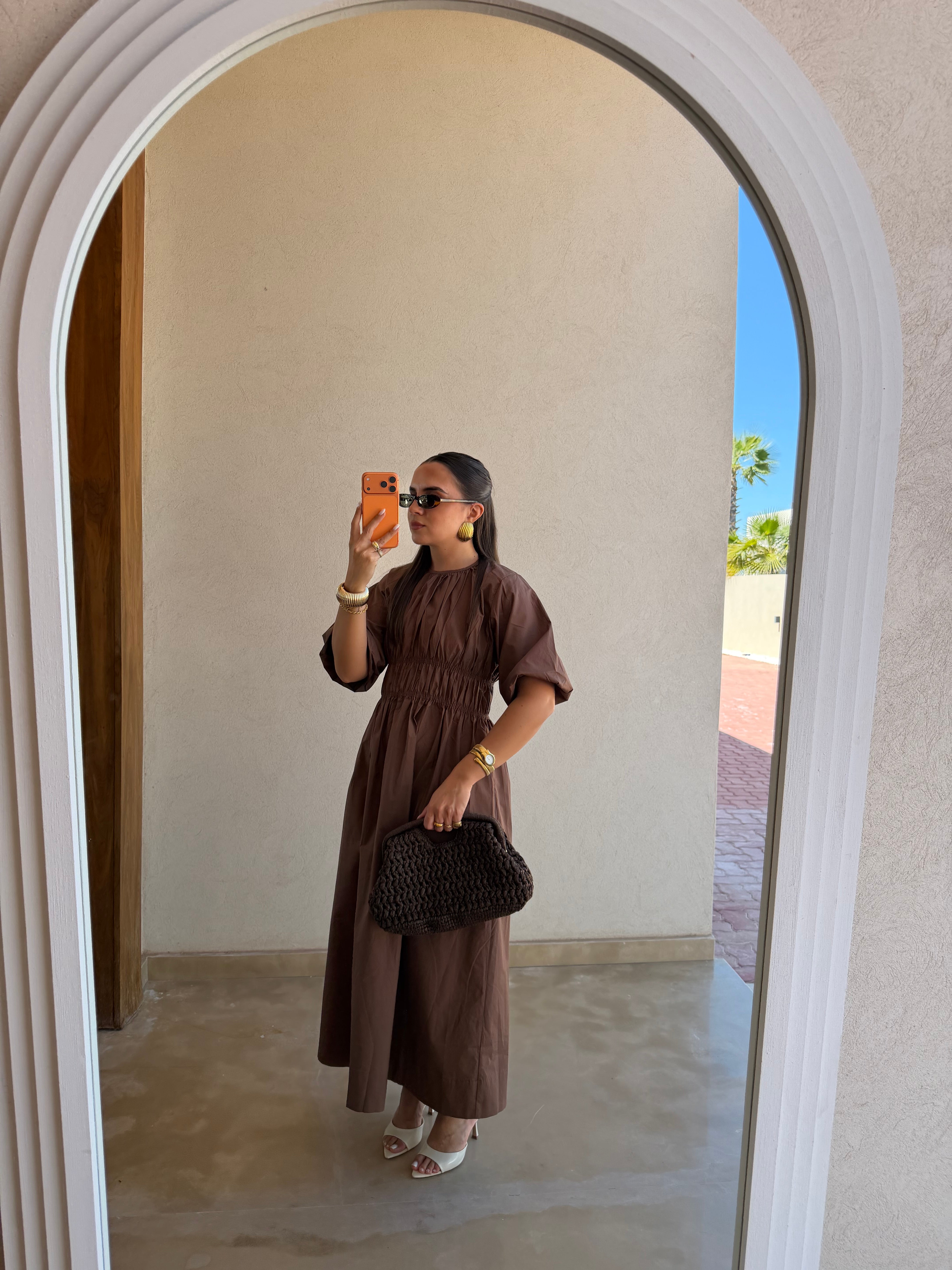Robe JUNO marron (JY203)