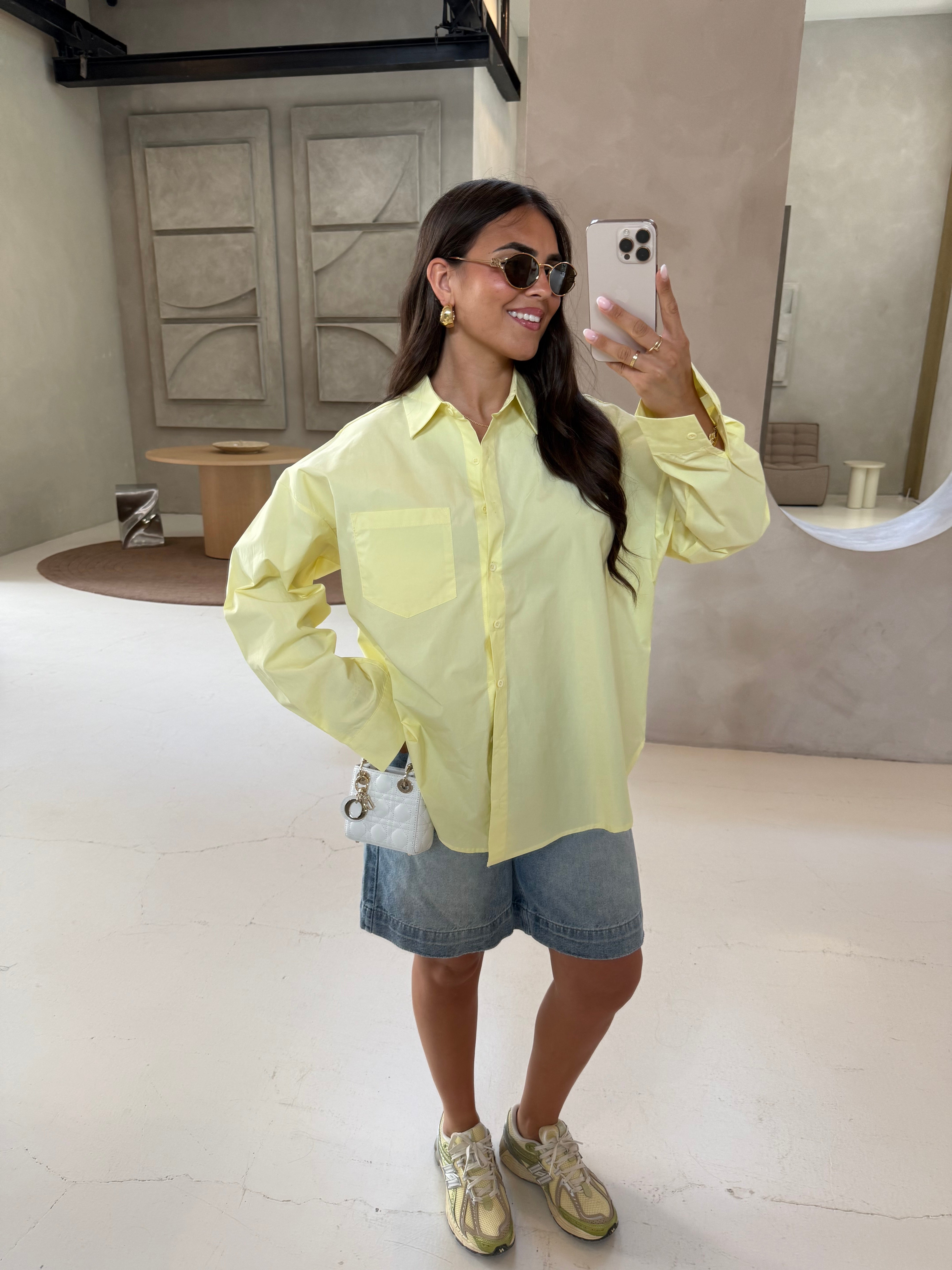 Chemise GWEN jaune (H4380-1)