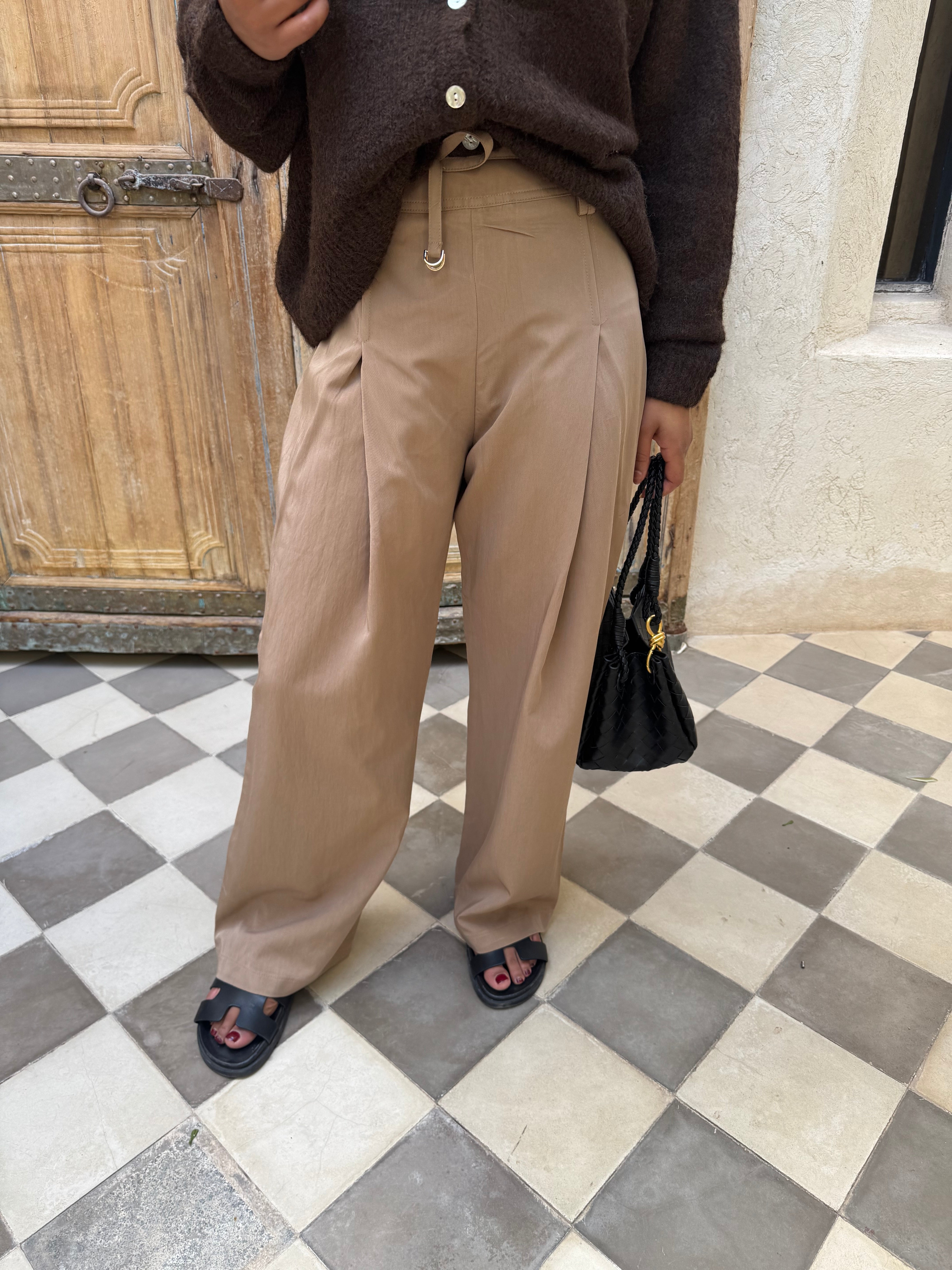 Pantalon ROSA taupe (JY5062)