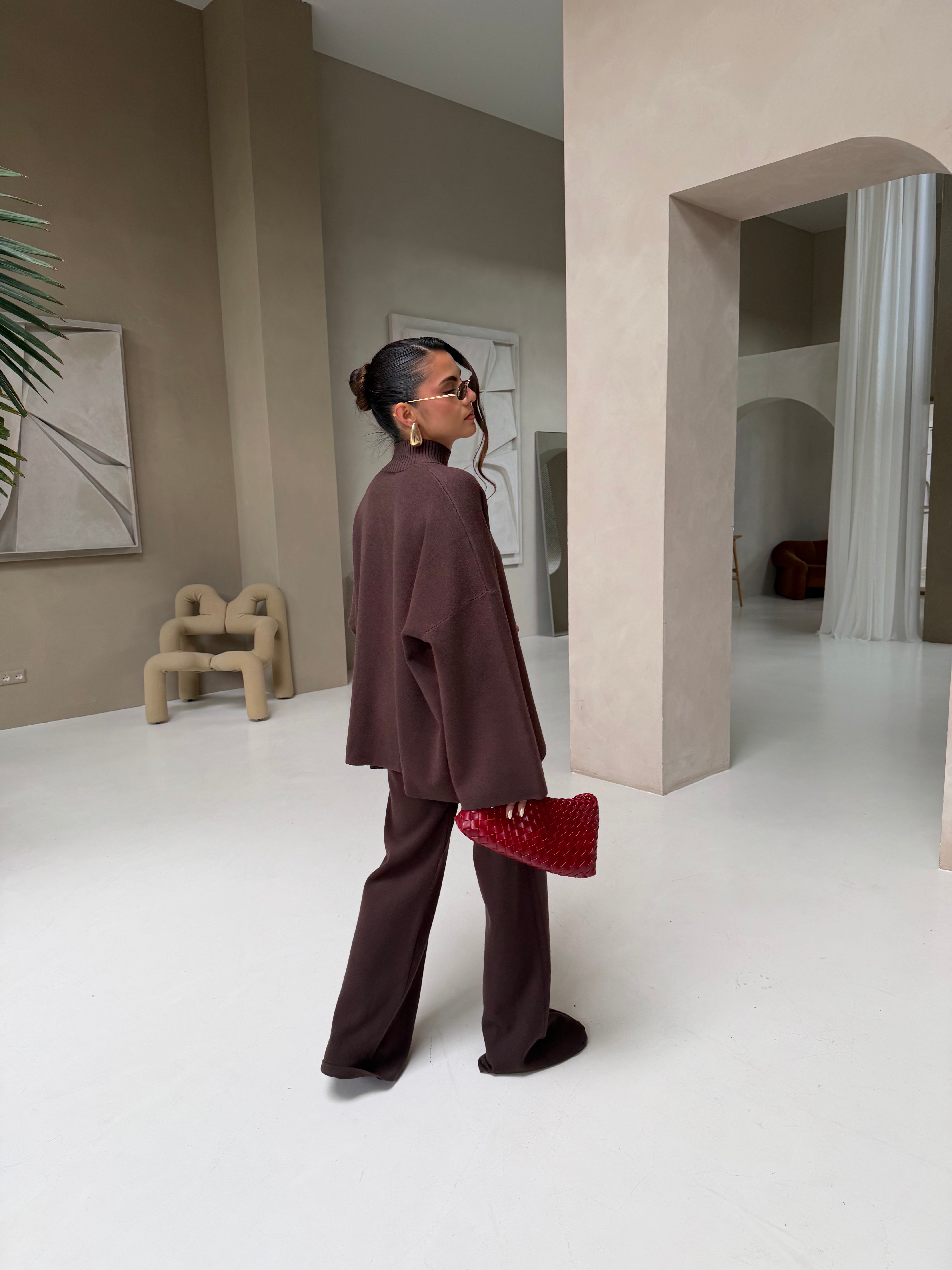 Ensemble maille marron (LC425)