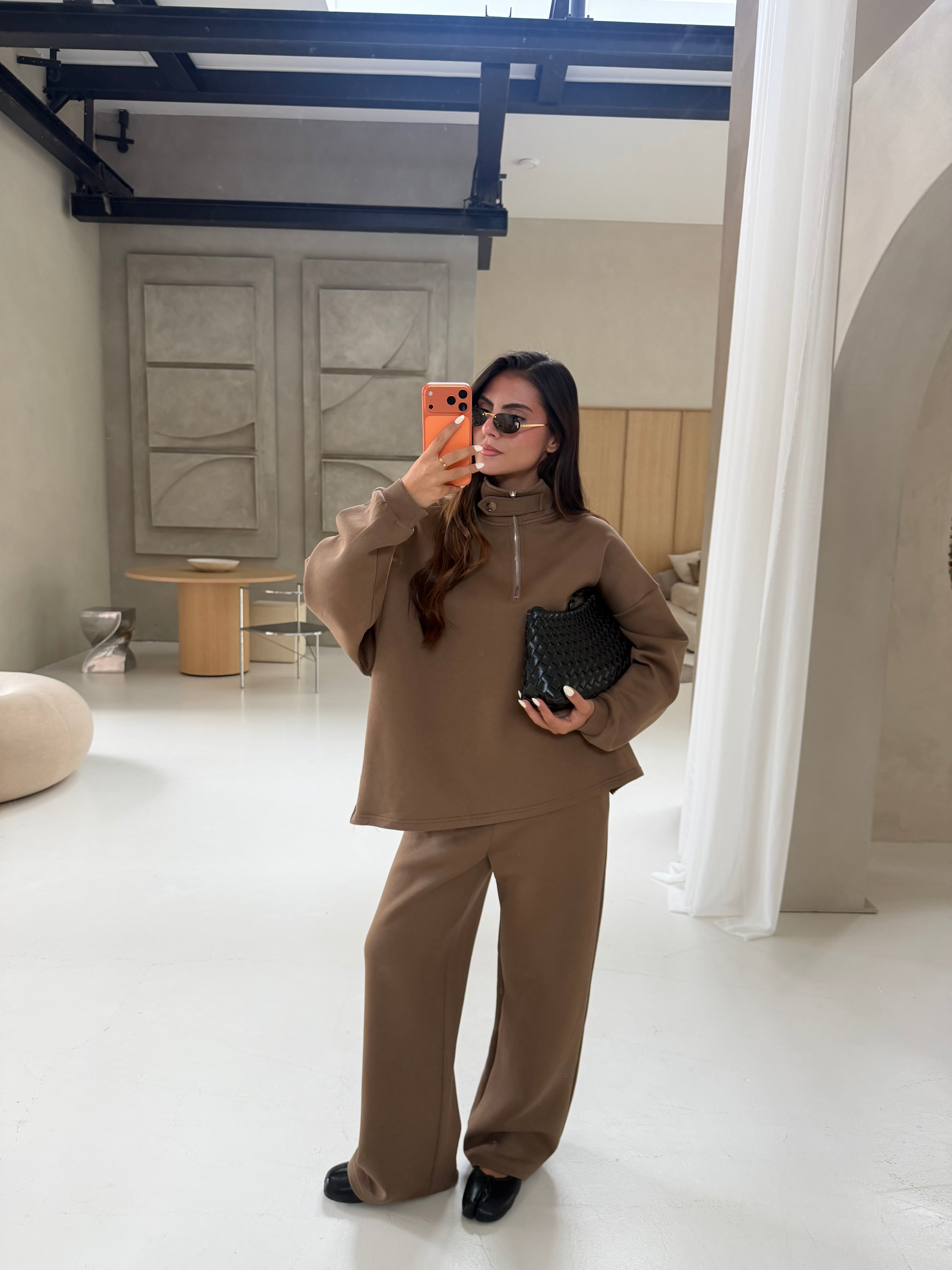 Ensemble jogging BLANA camel