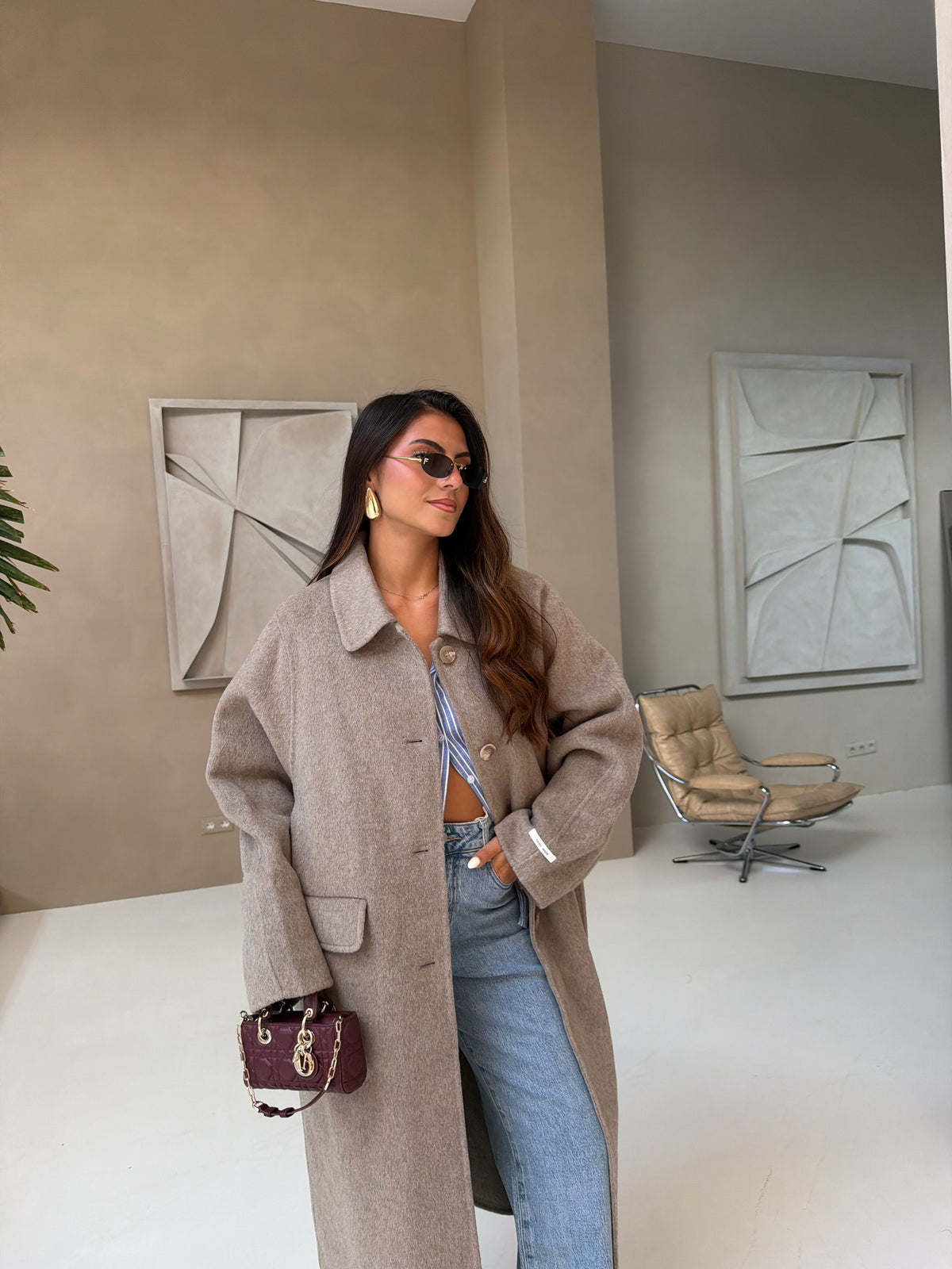 Manteau LANA laine beige