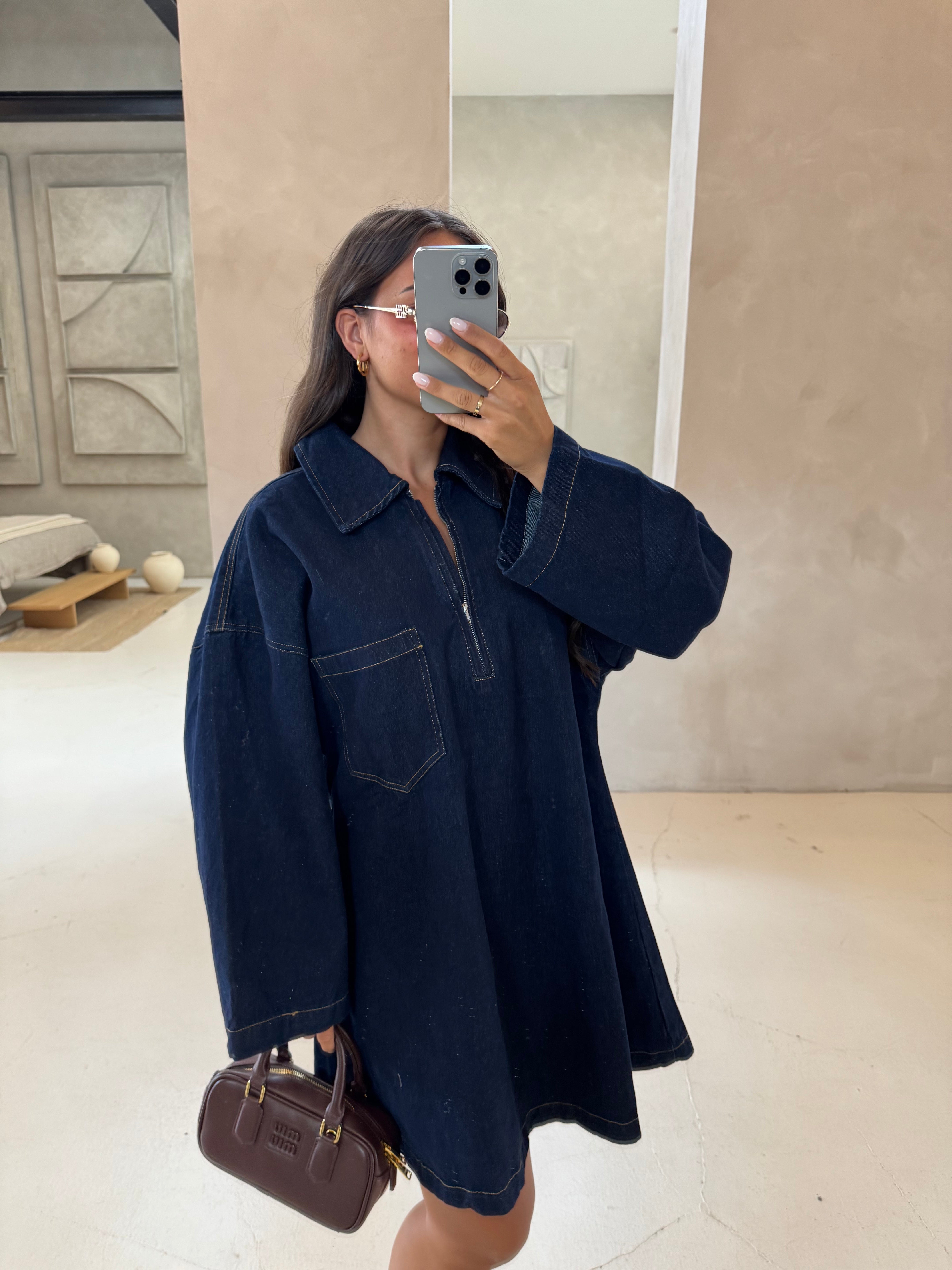 Robe DIANA bleue jean (8040)