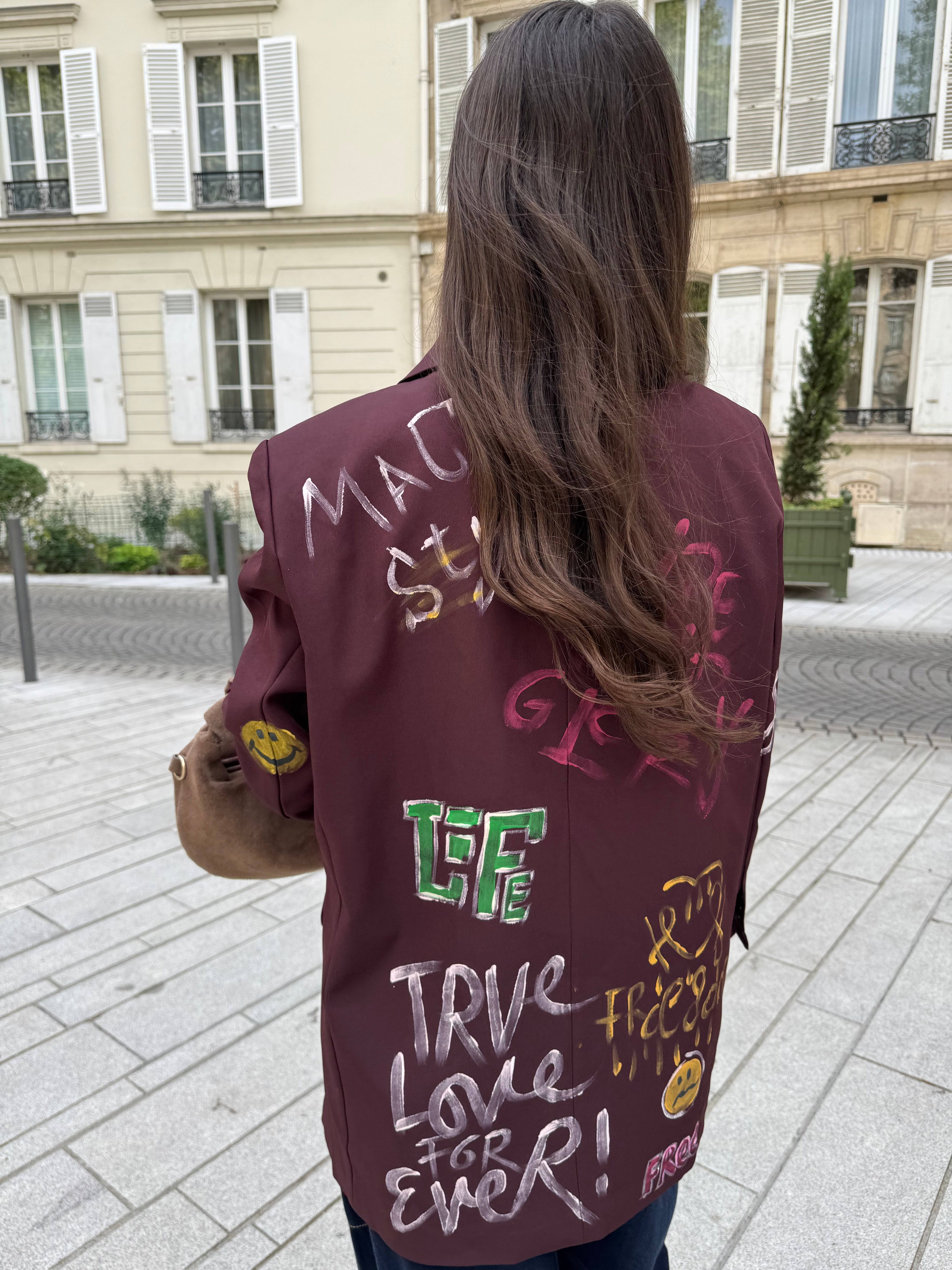 Blazer MICHEL bordeaux