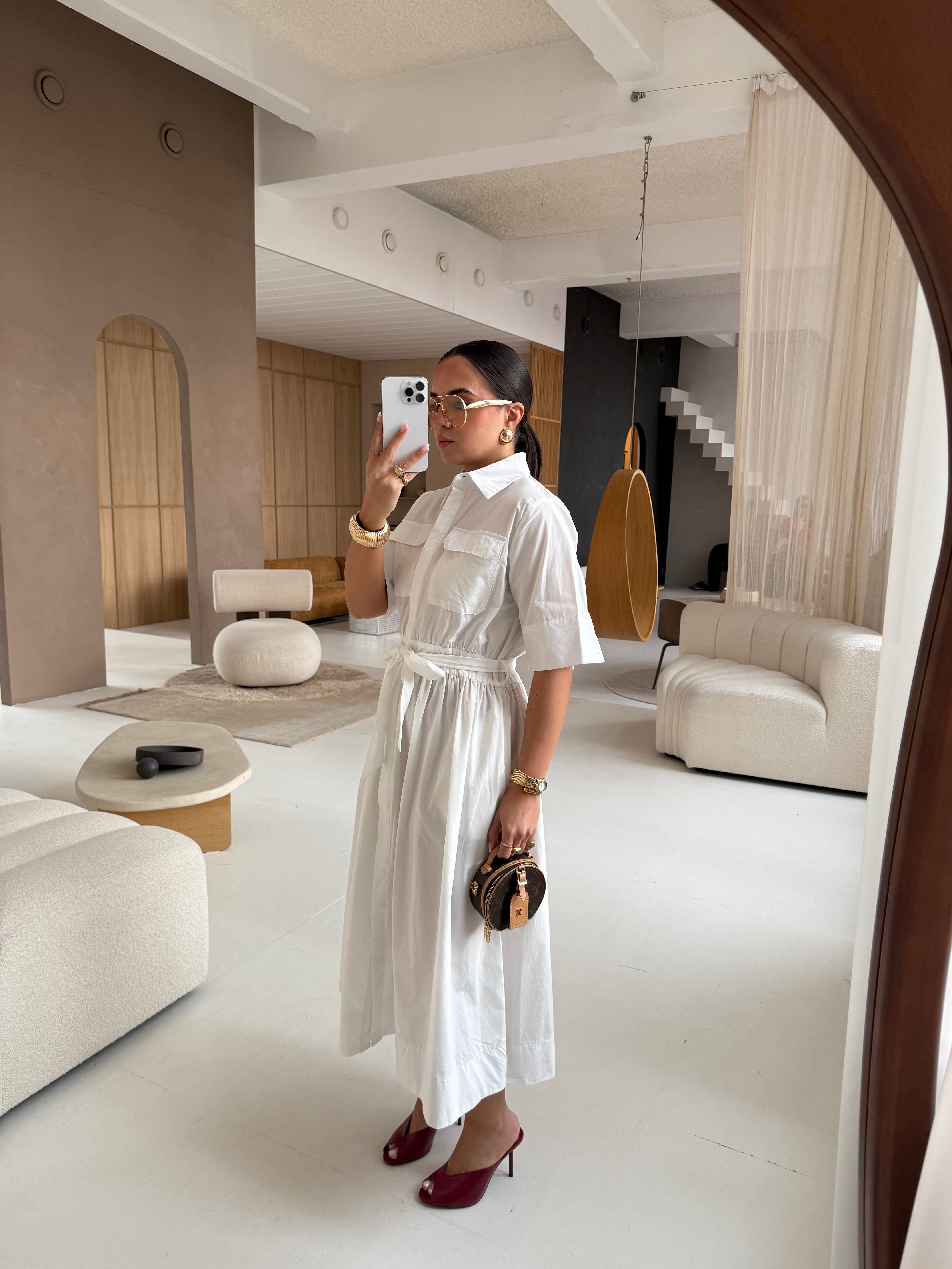 Robe CLARISSE blanche (SW730)