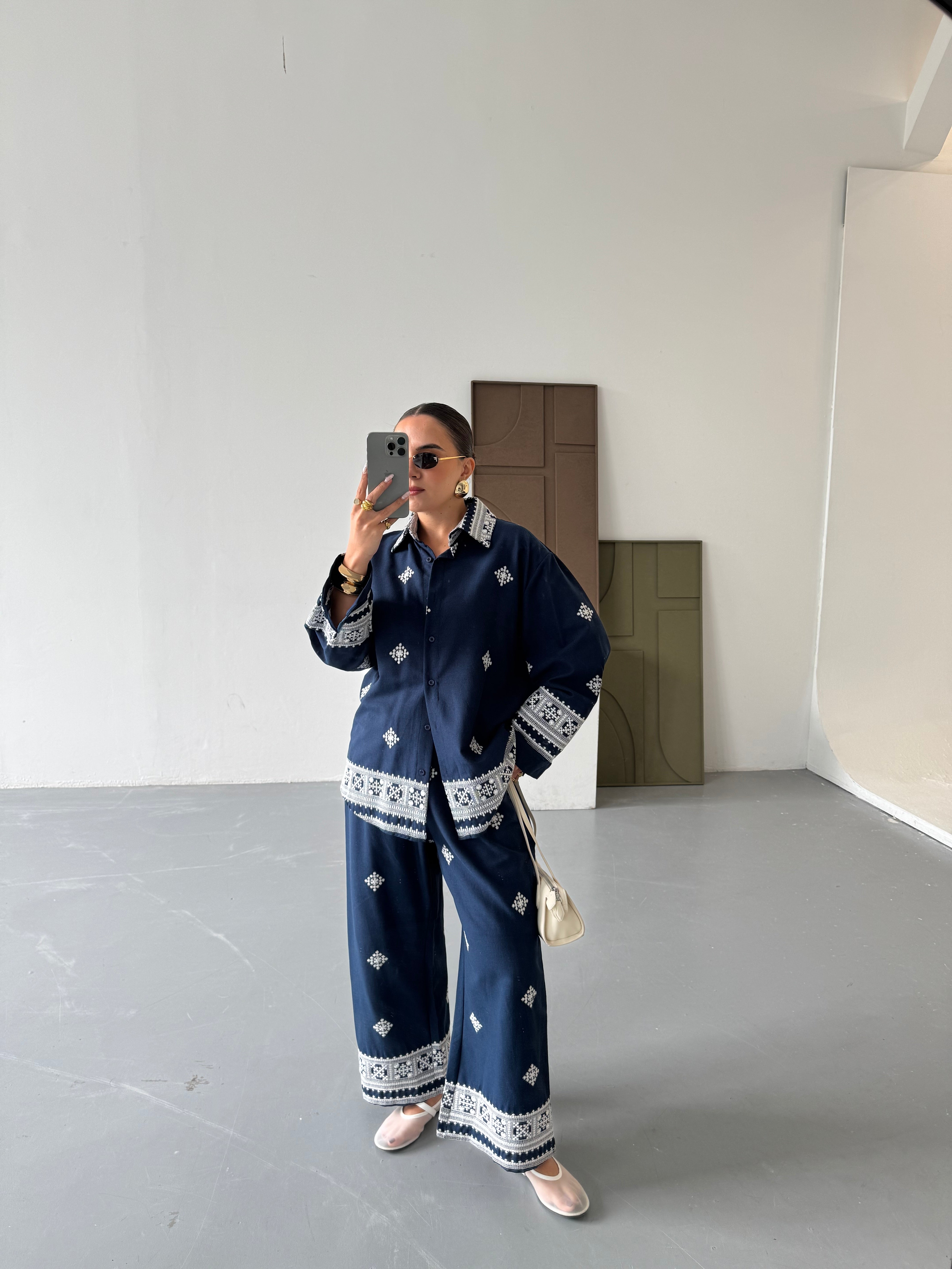 Ensemble KING bleu marine