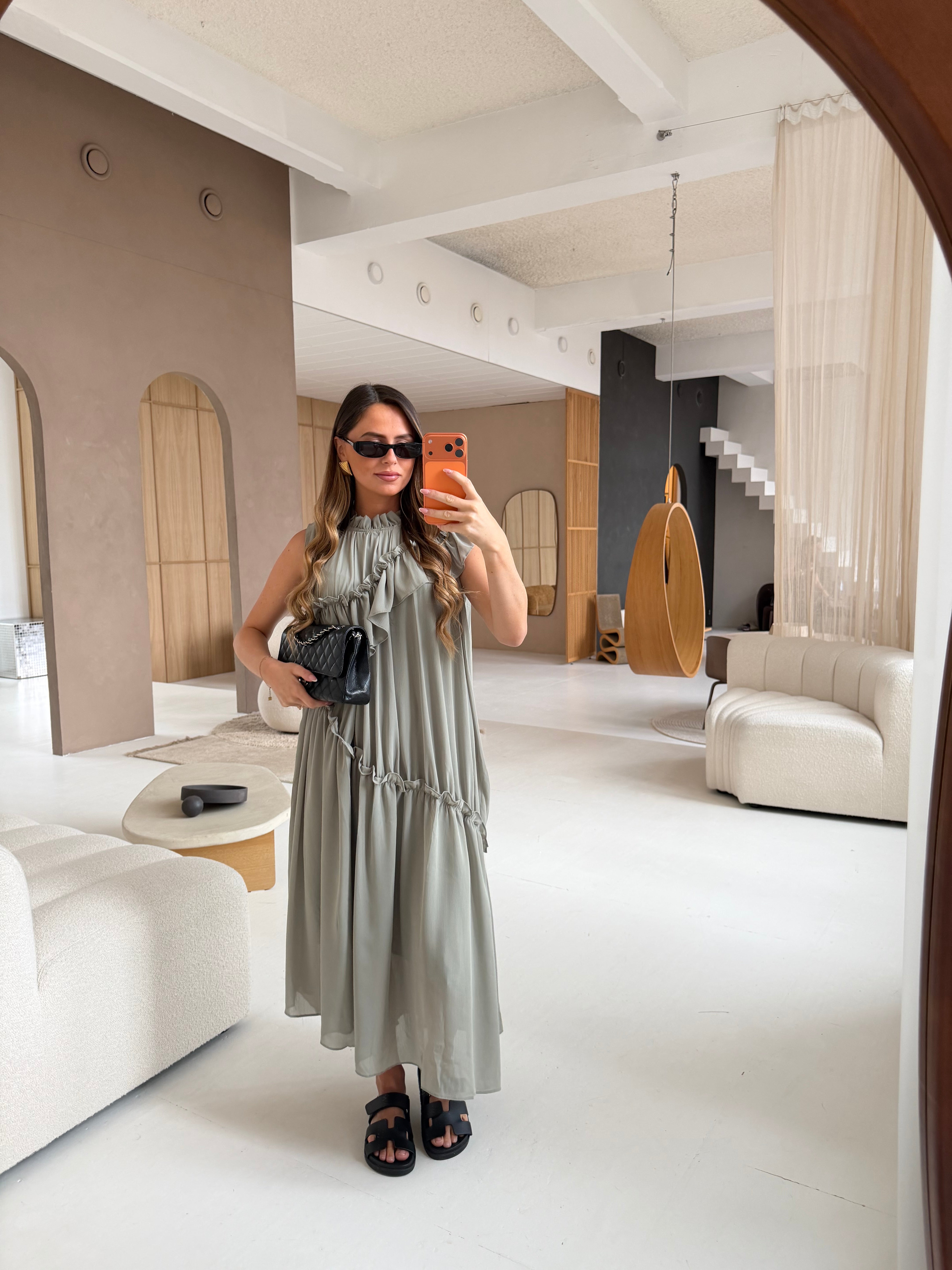 Robe JOLIE tilleul (JY5213)