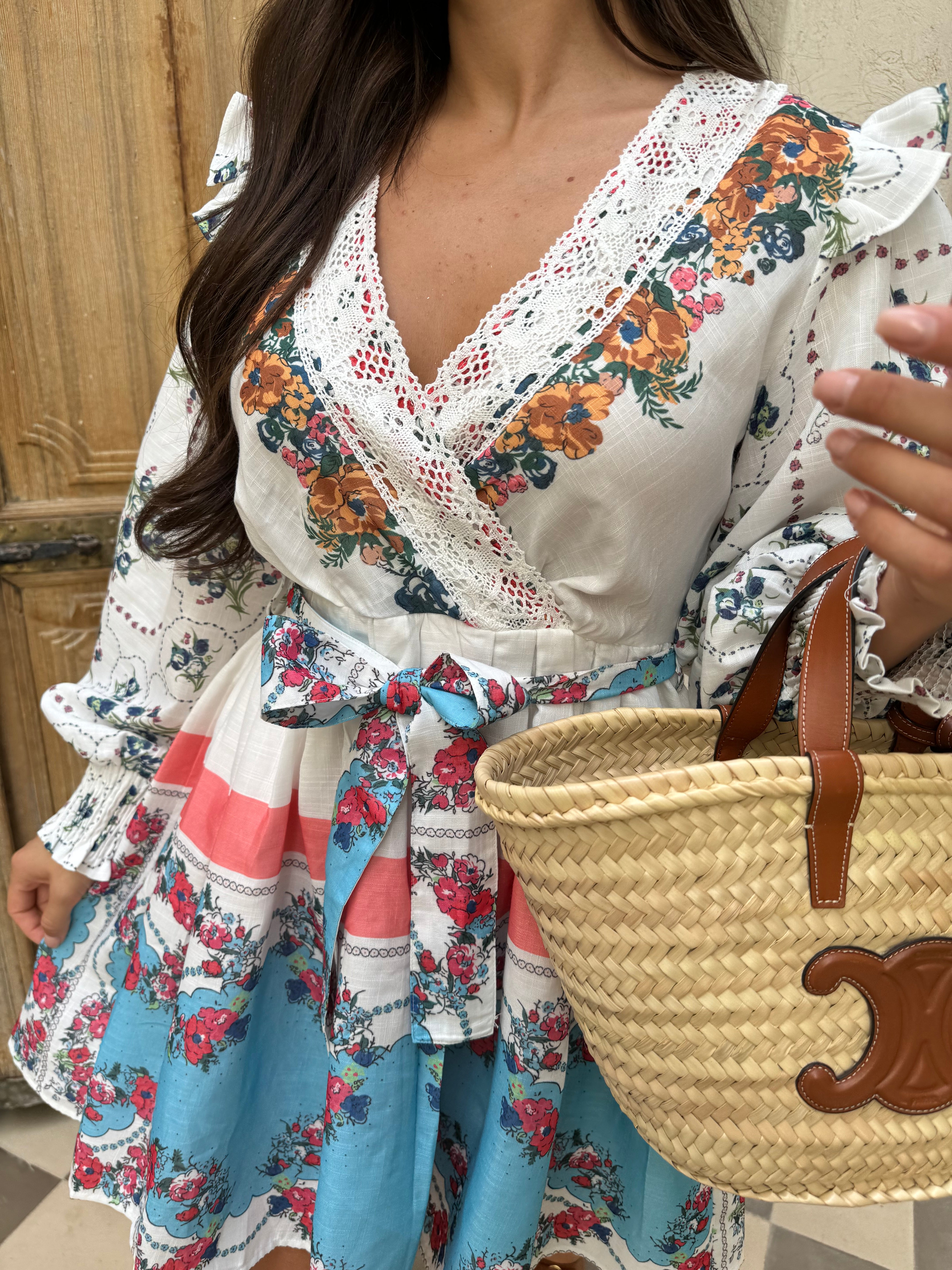Robe COUTURE bleue (R4996)