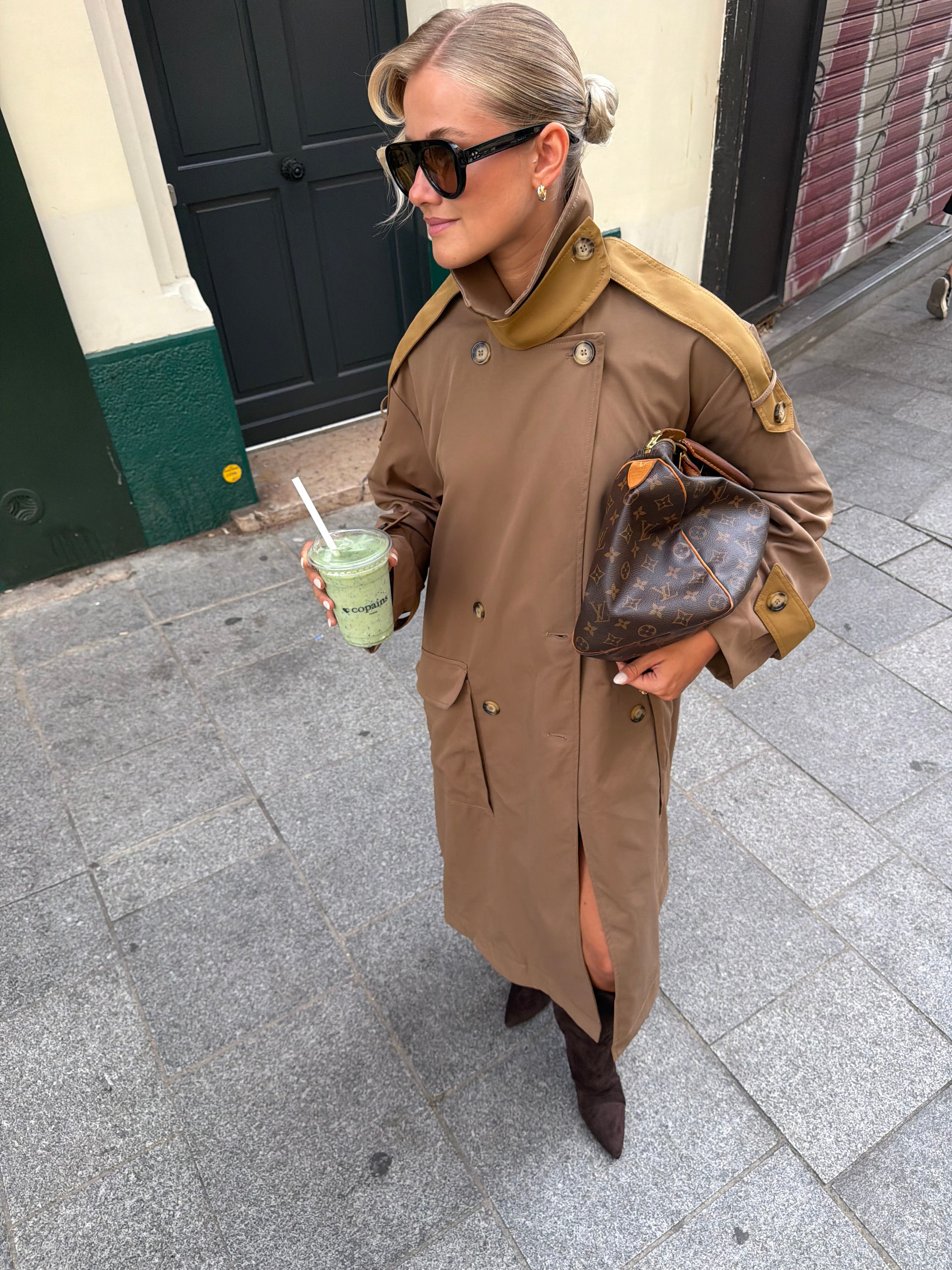 Trench long bi color (MA8009)