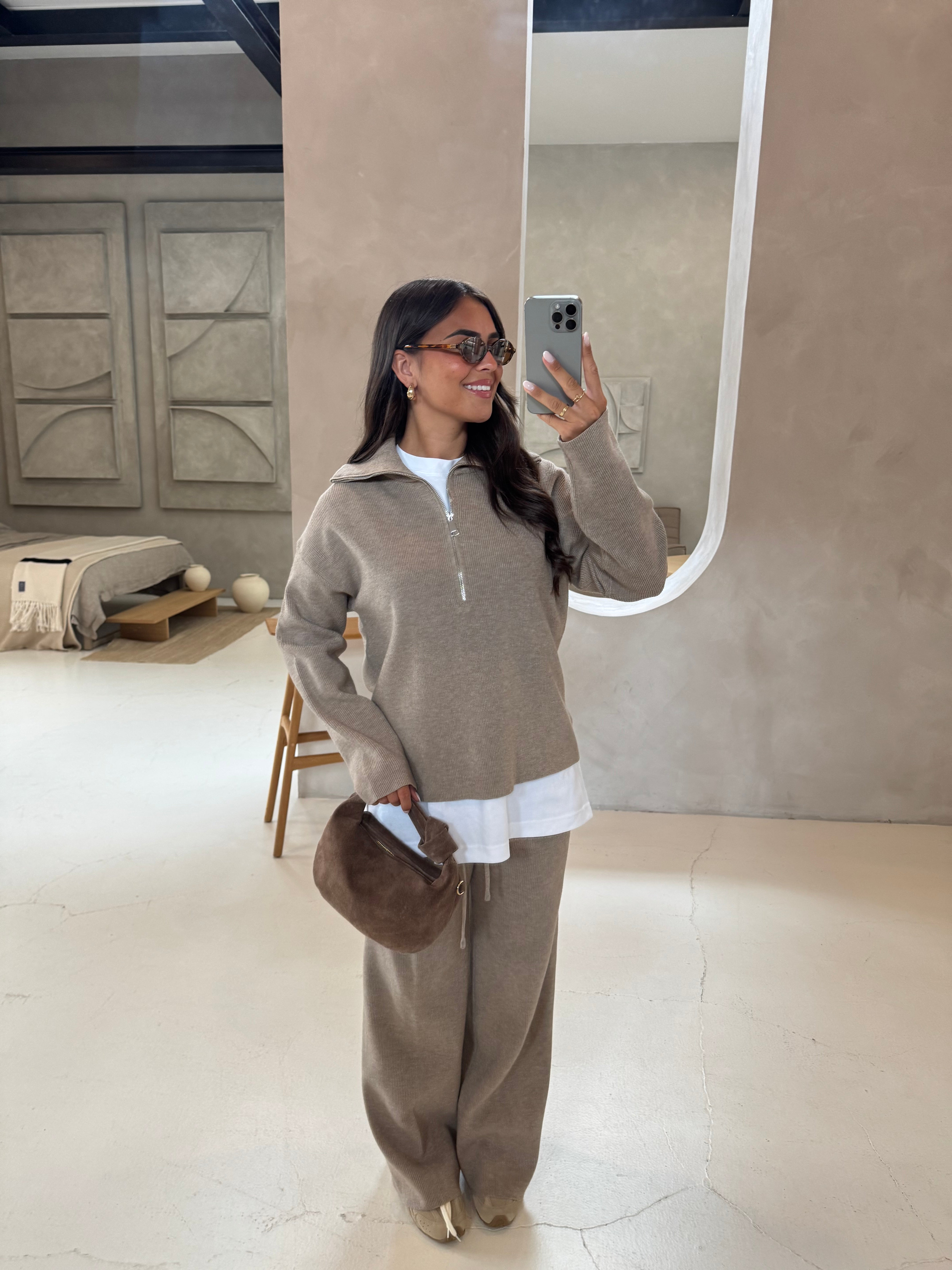 Ensemble ZIP taupe (H889)