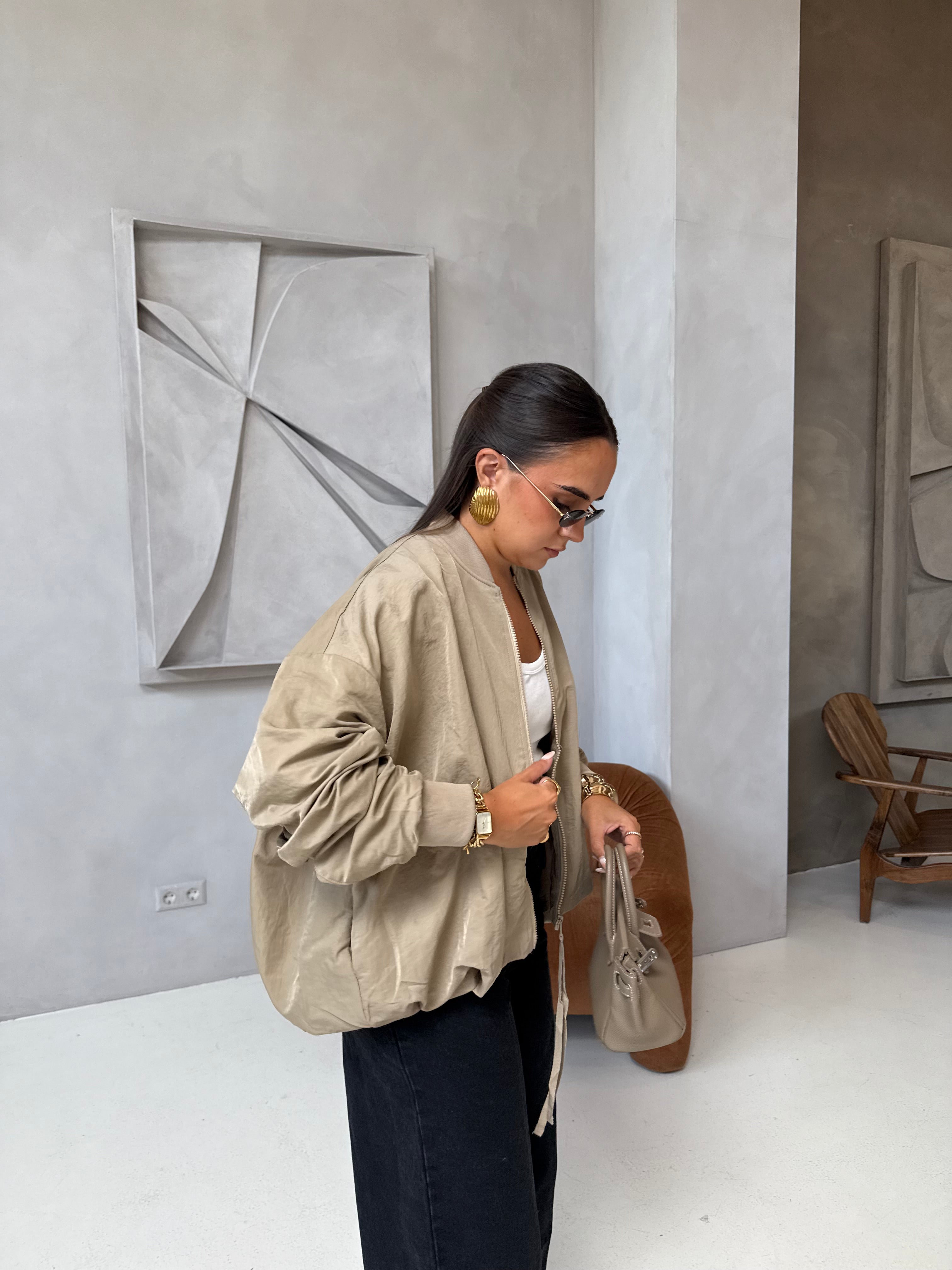 Veste ELYA bomber beige (jy5063)