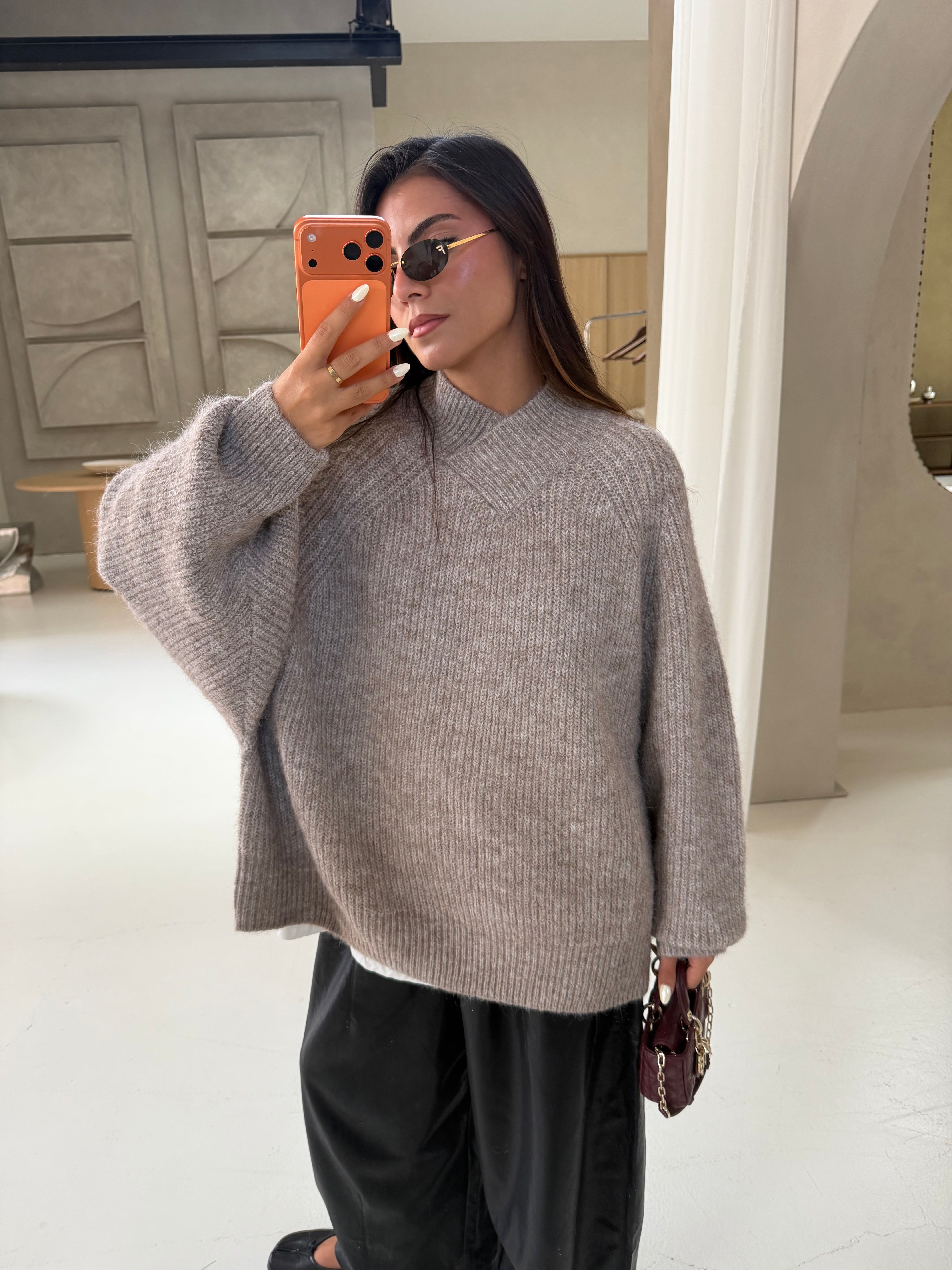 Pull BESTI taupe  (LC397)