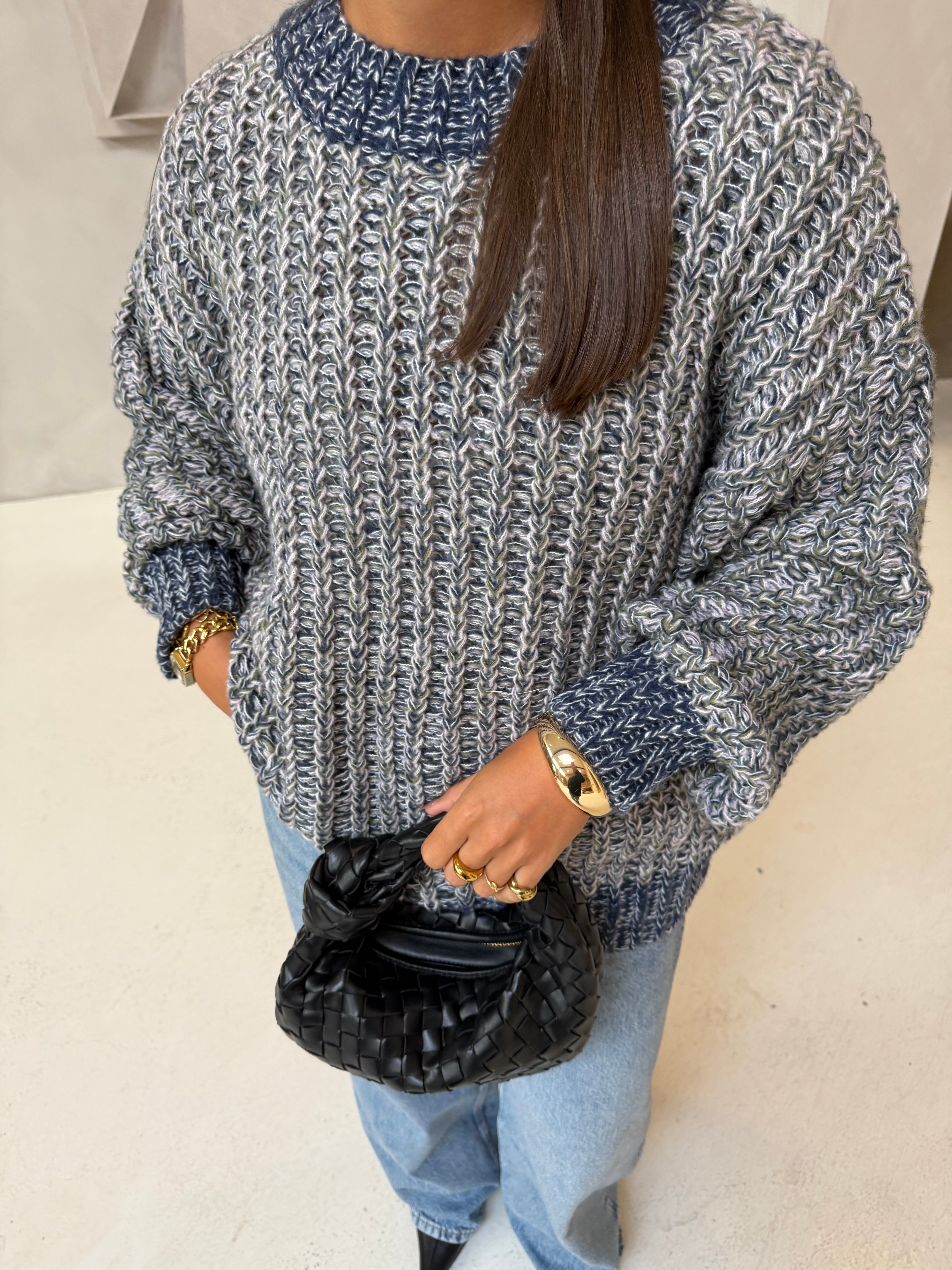 Pull ALAIA bleu (25203716)