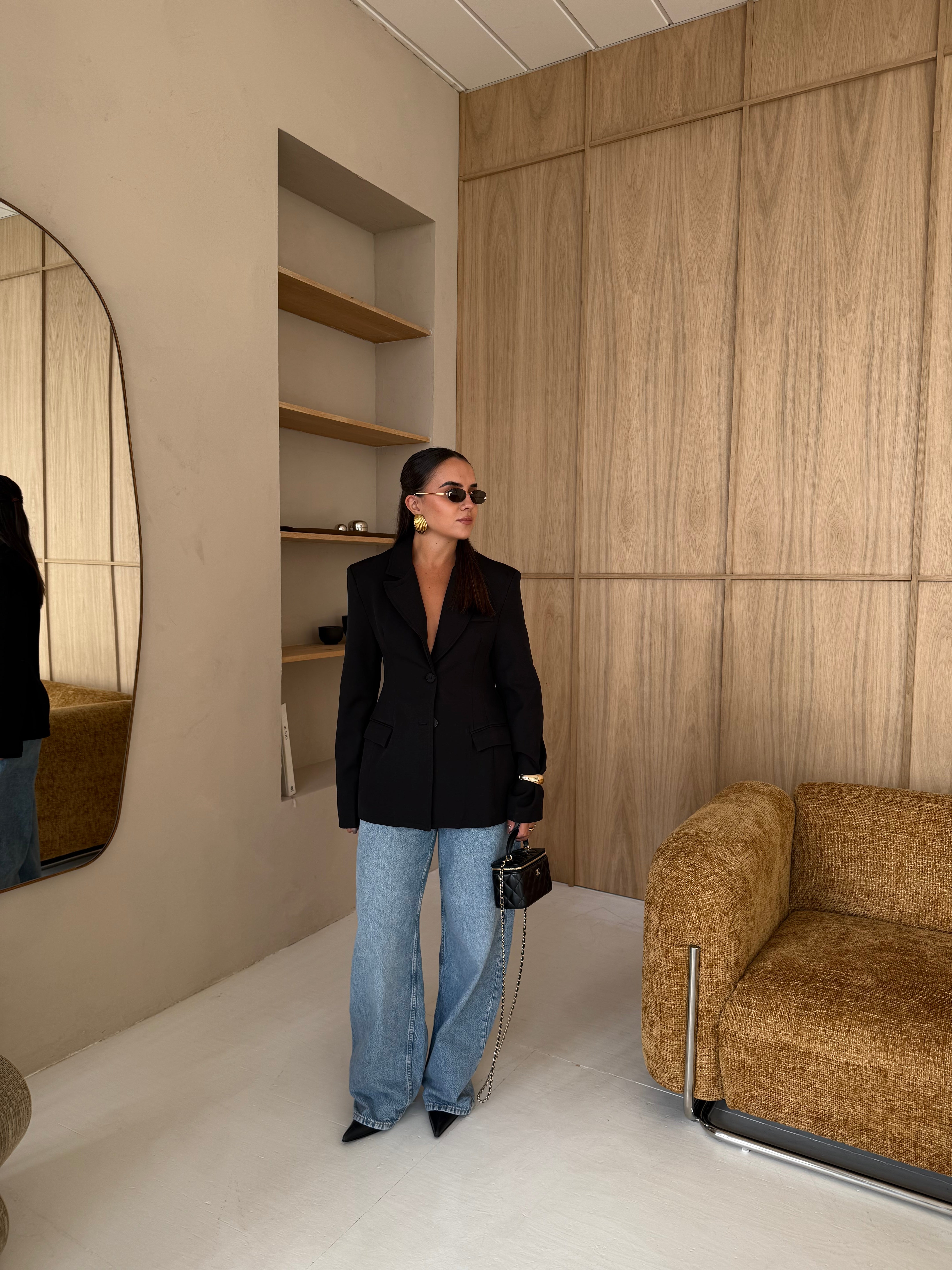 Blazer CINTRÉ noire (V6399)