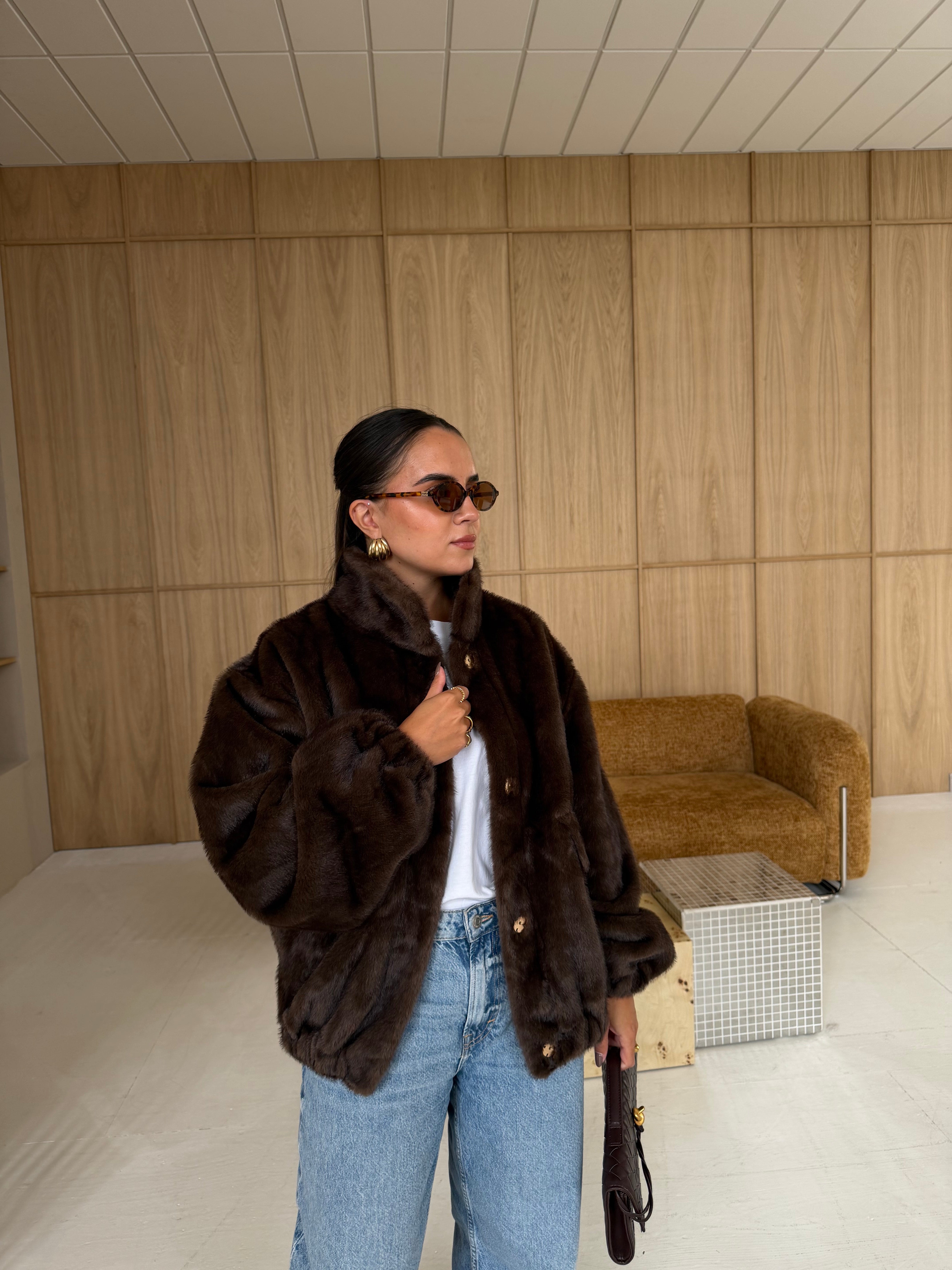 Veste fourrure vengan ALINA