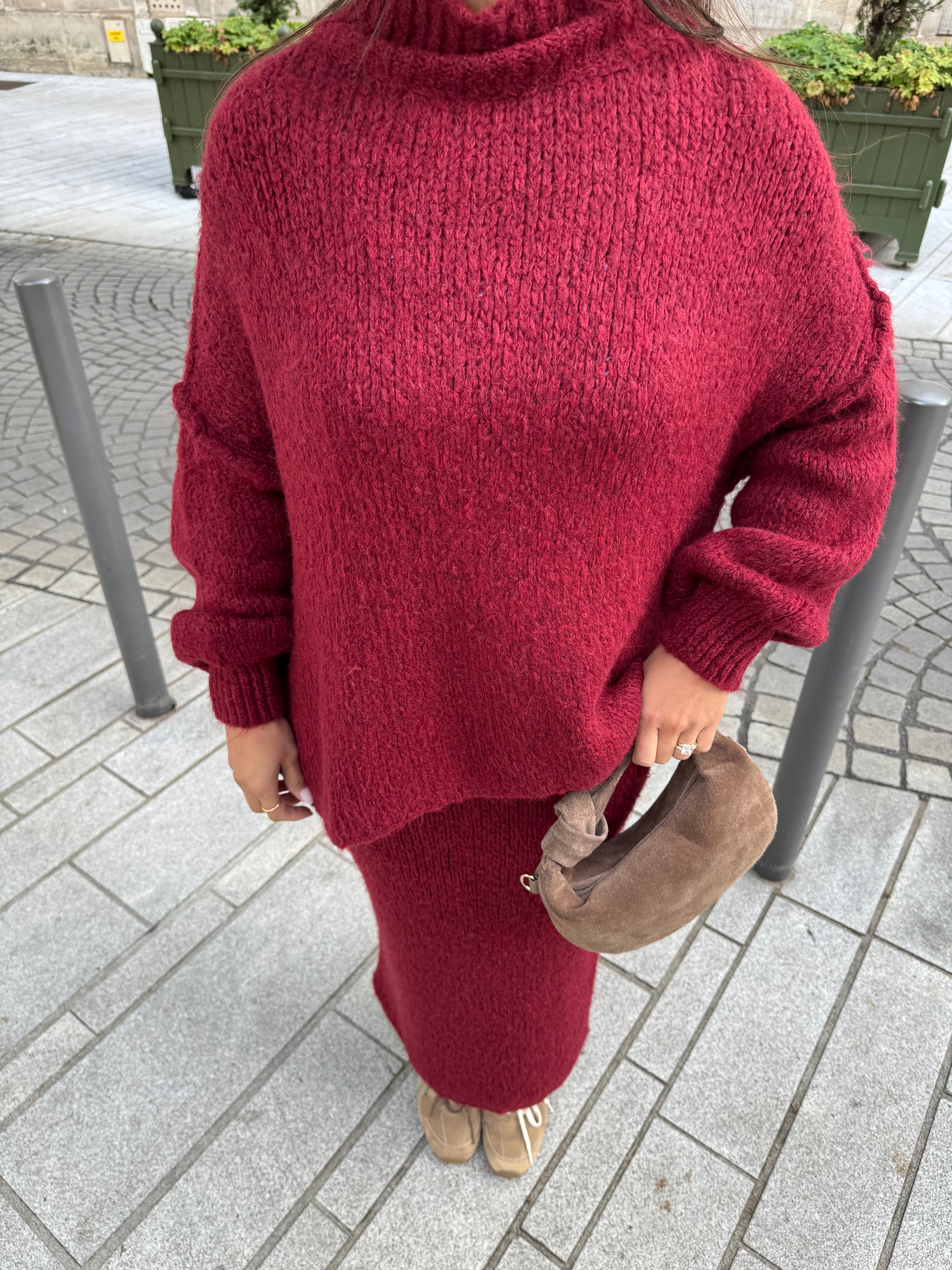Ensemble jupe argo bordeaux