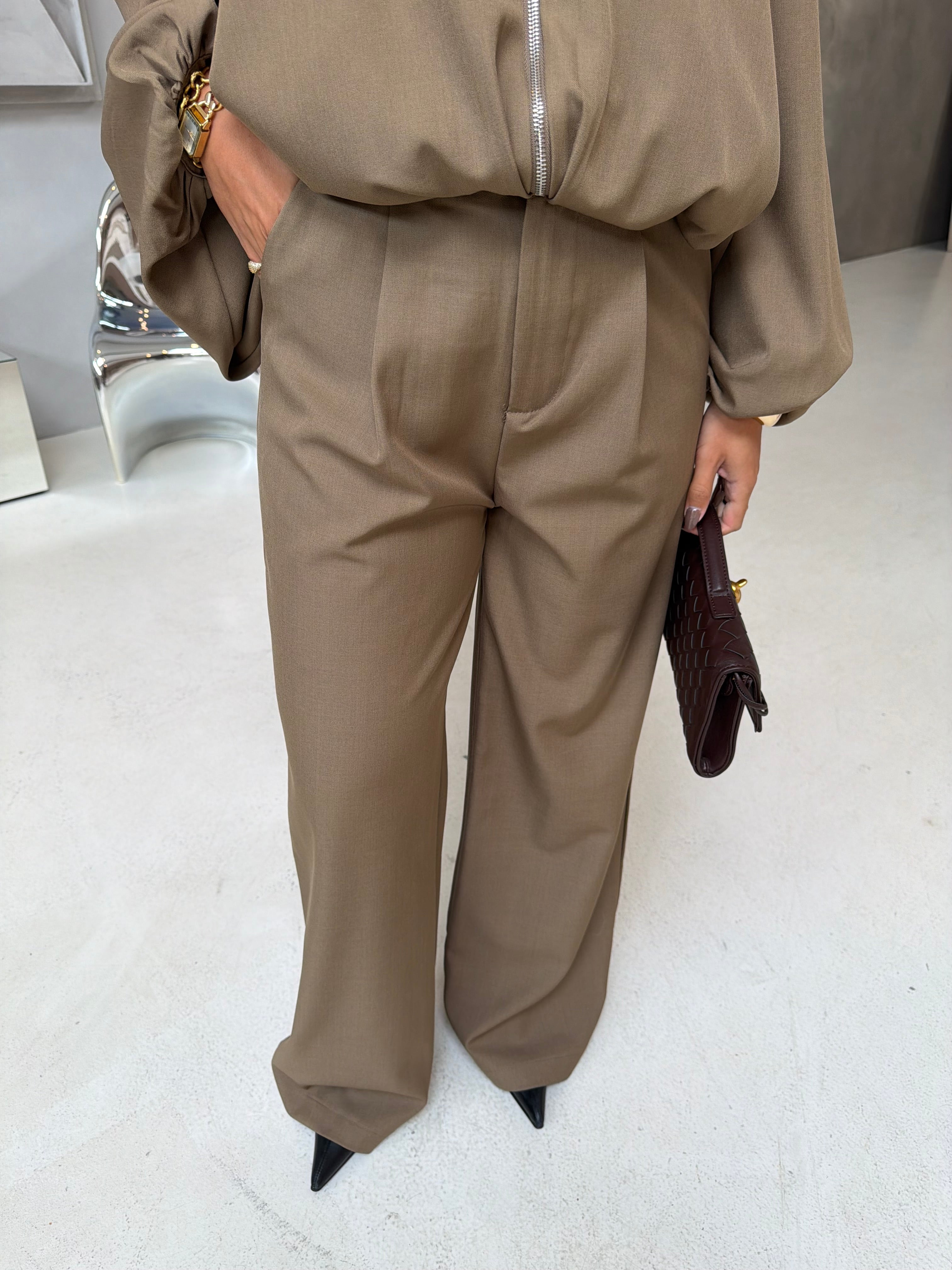 Pantalon IVIVI taupe (h4374)