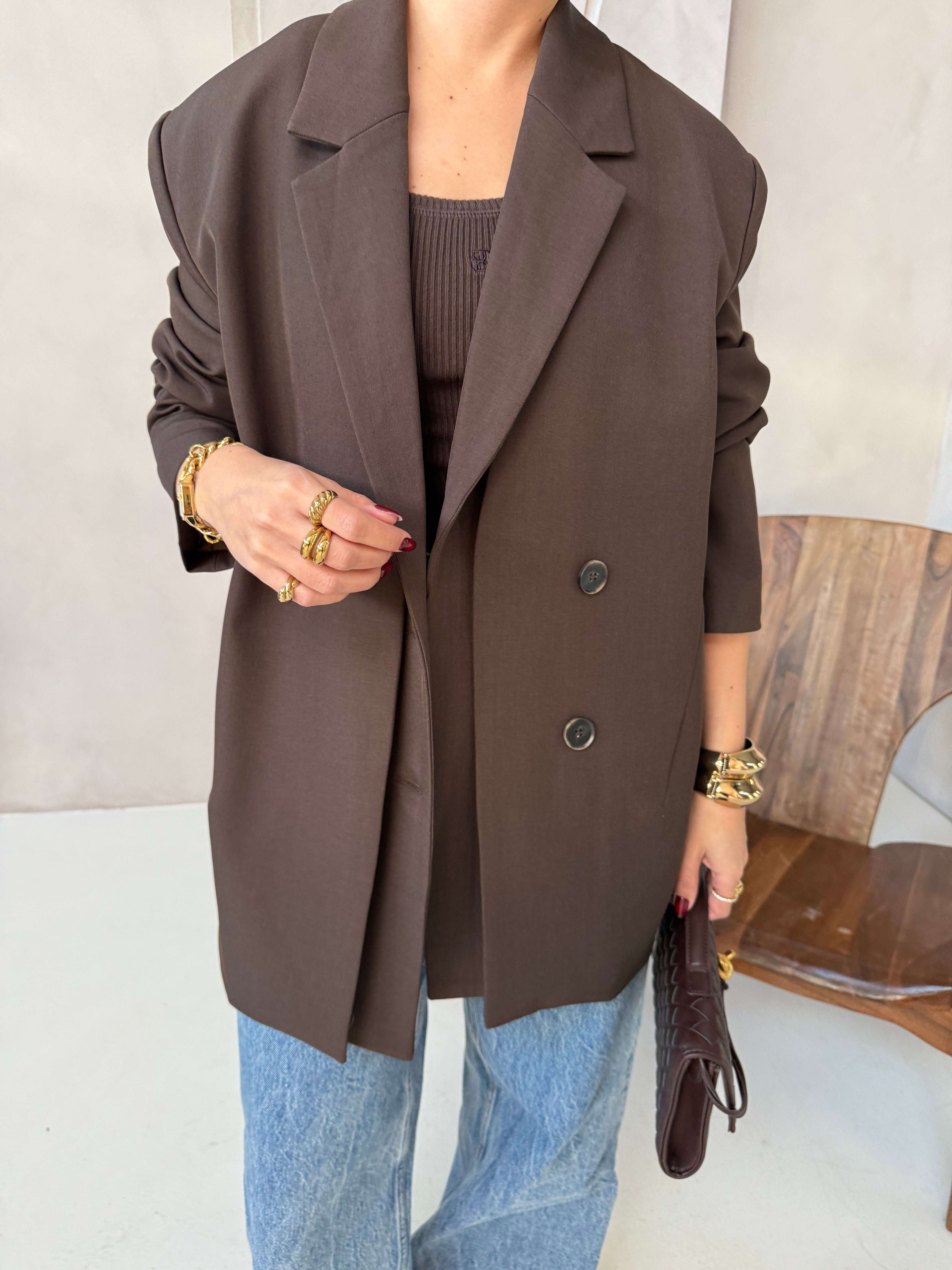 Blazer AMOVIBLE marron (W24748)