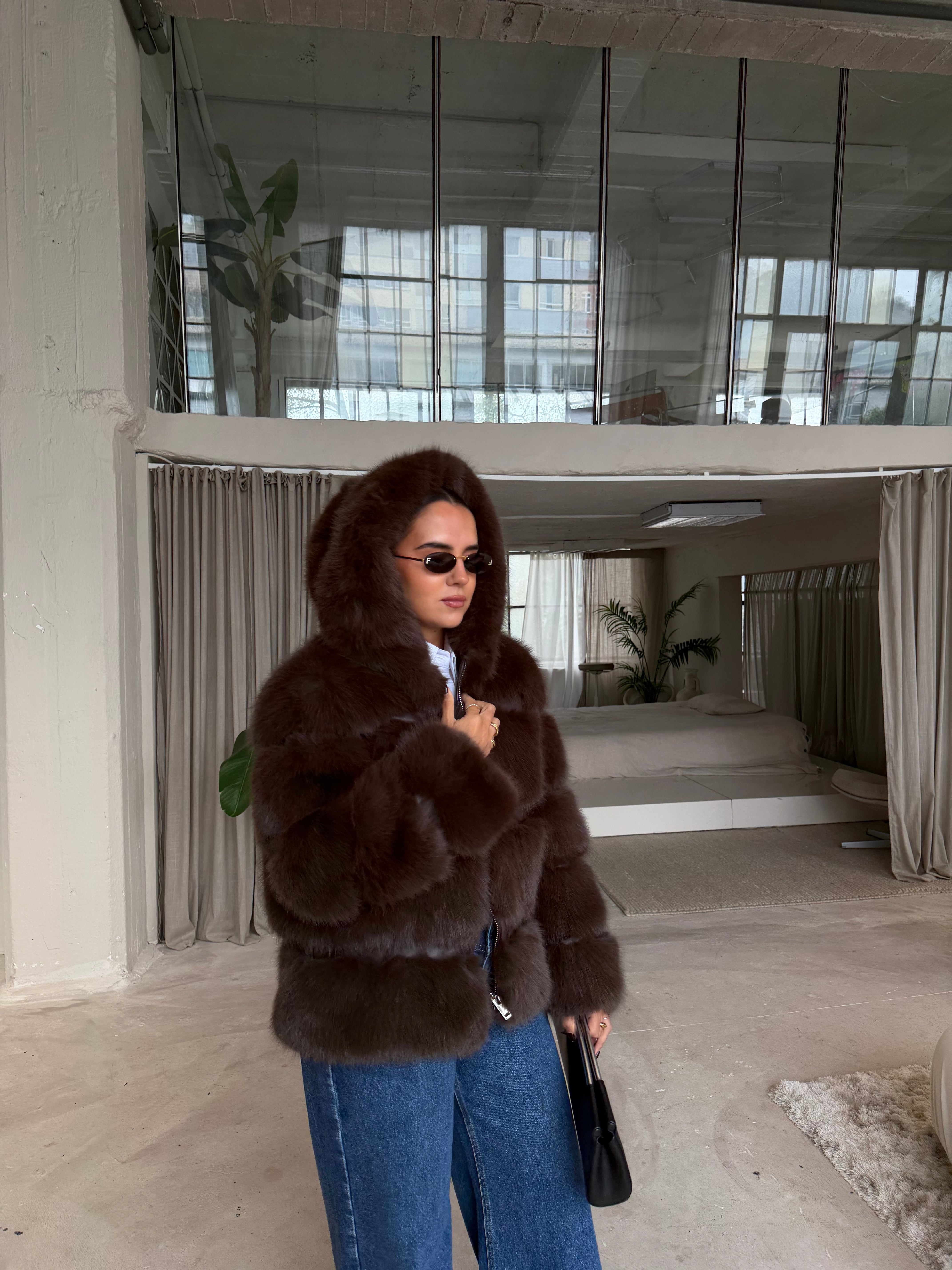 Fourrure CHLOE marron