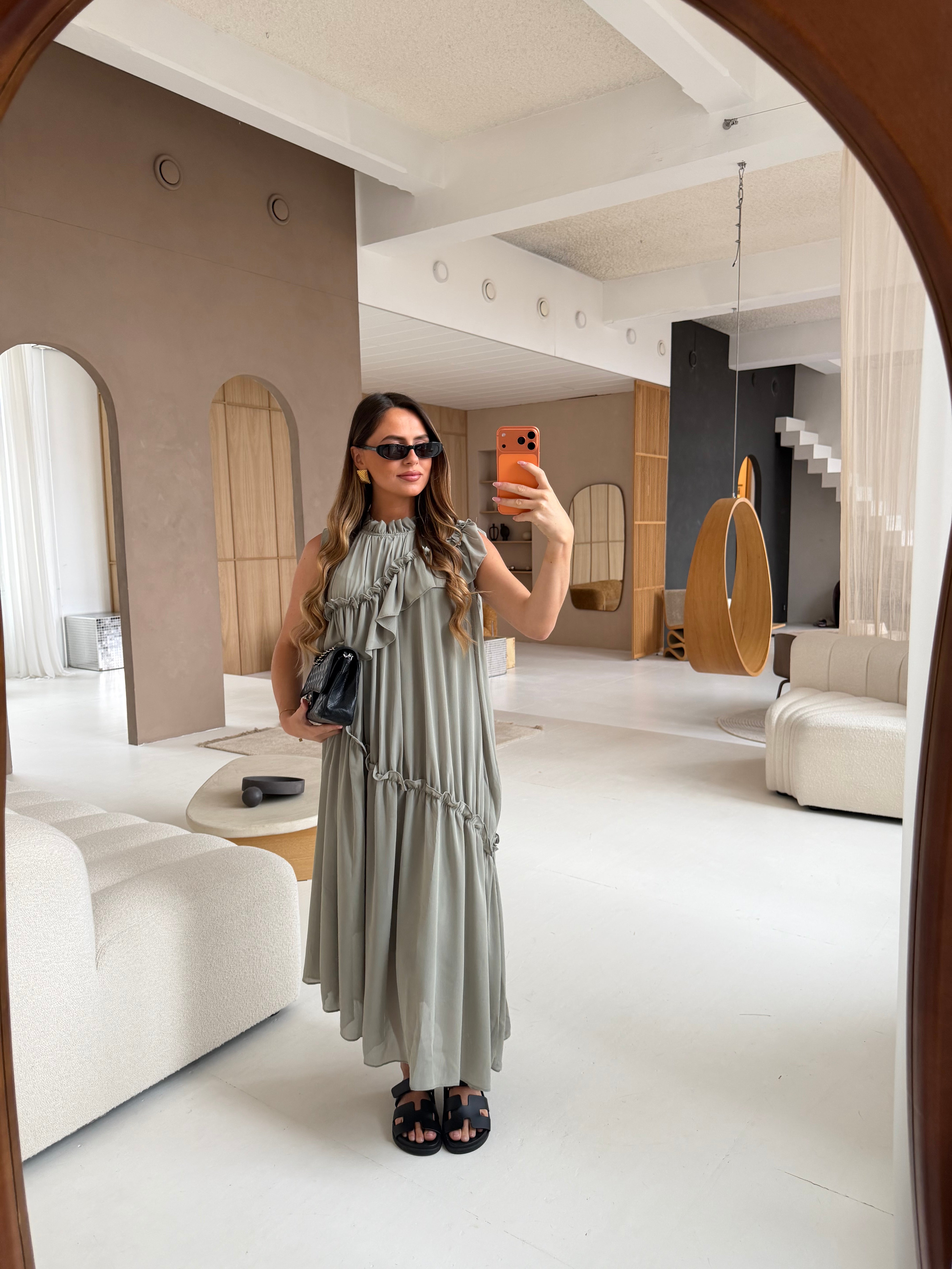 Robe JOLIE tilleul (JY5213)