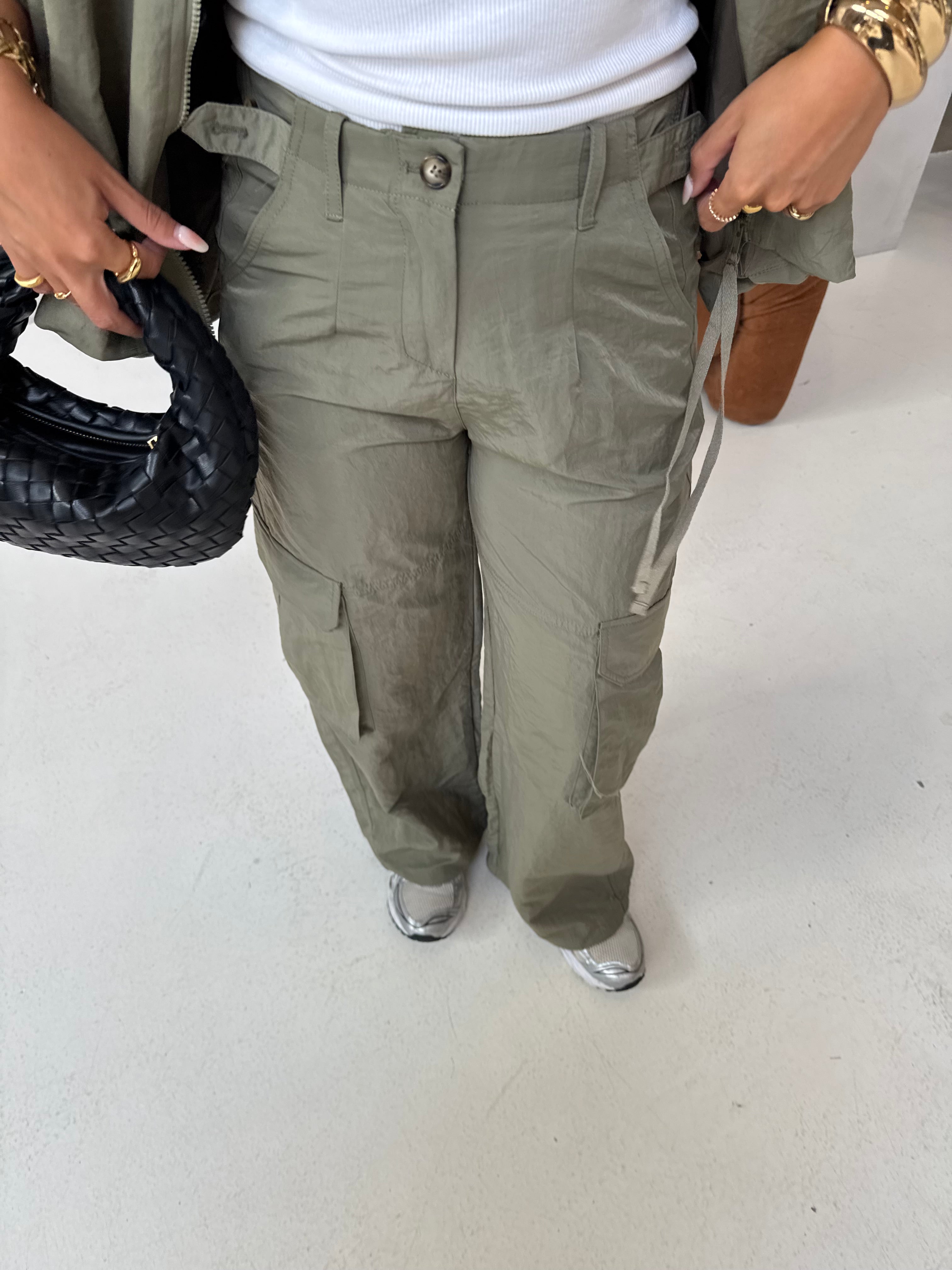 Pantalon LILI cargo kaki (JY5108)