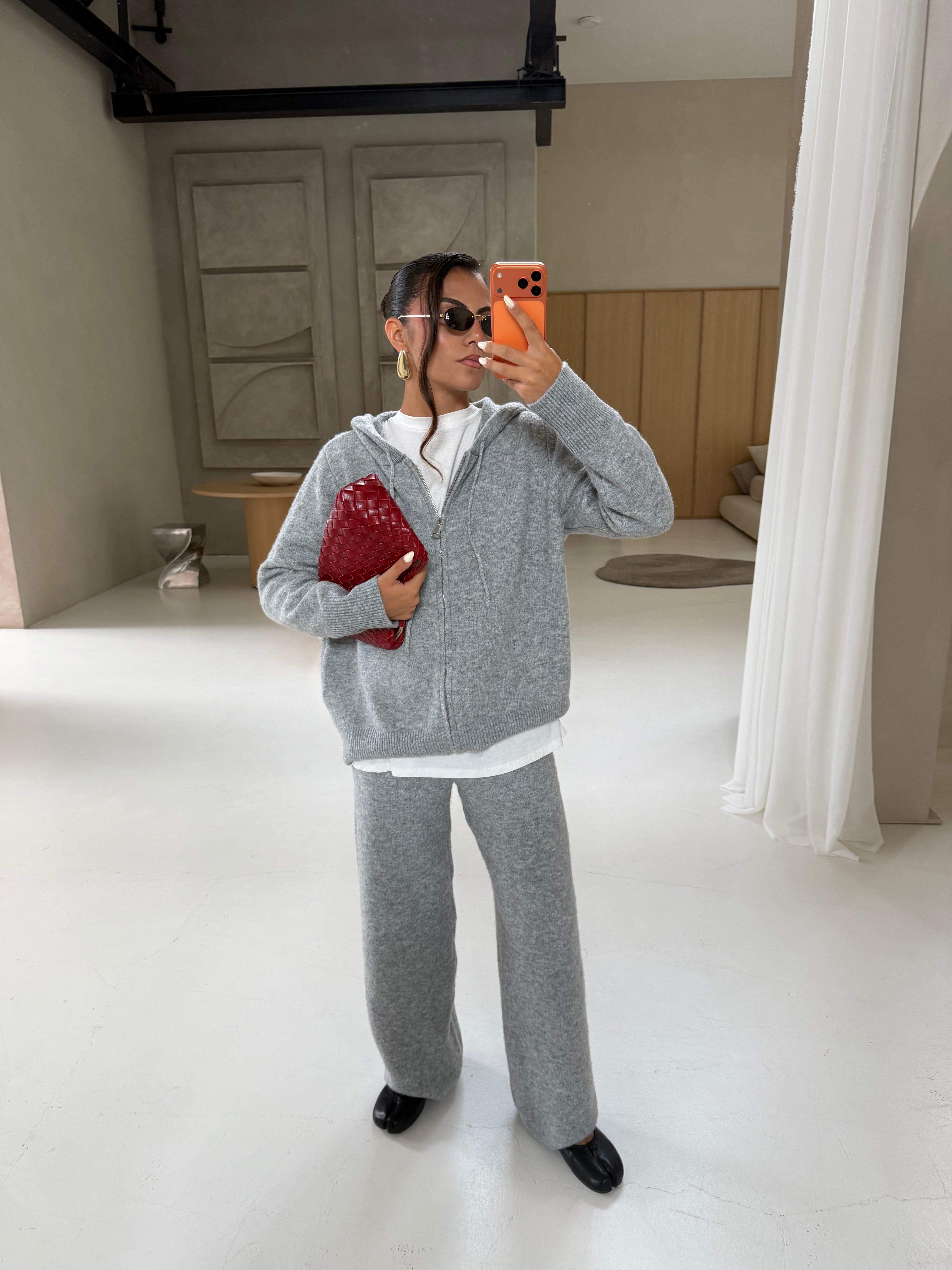 Ensemble gilet pantalon ENA gris (LC390)
