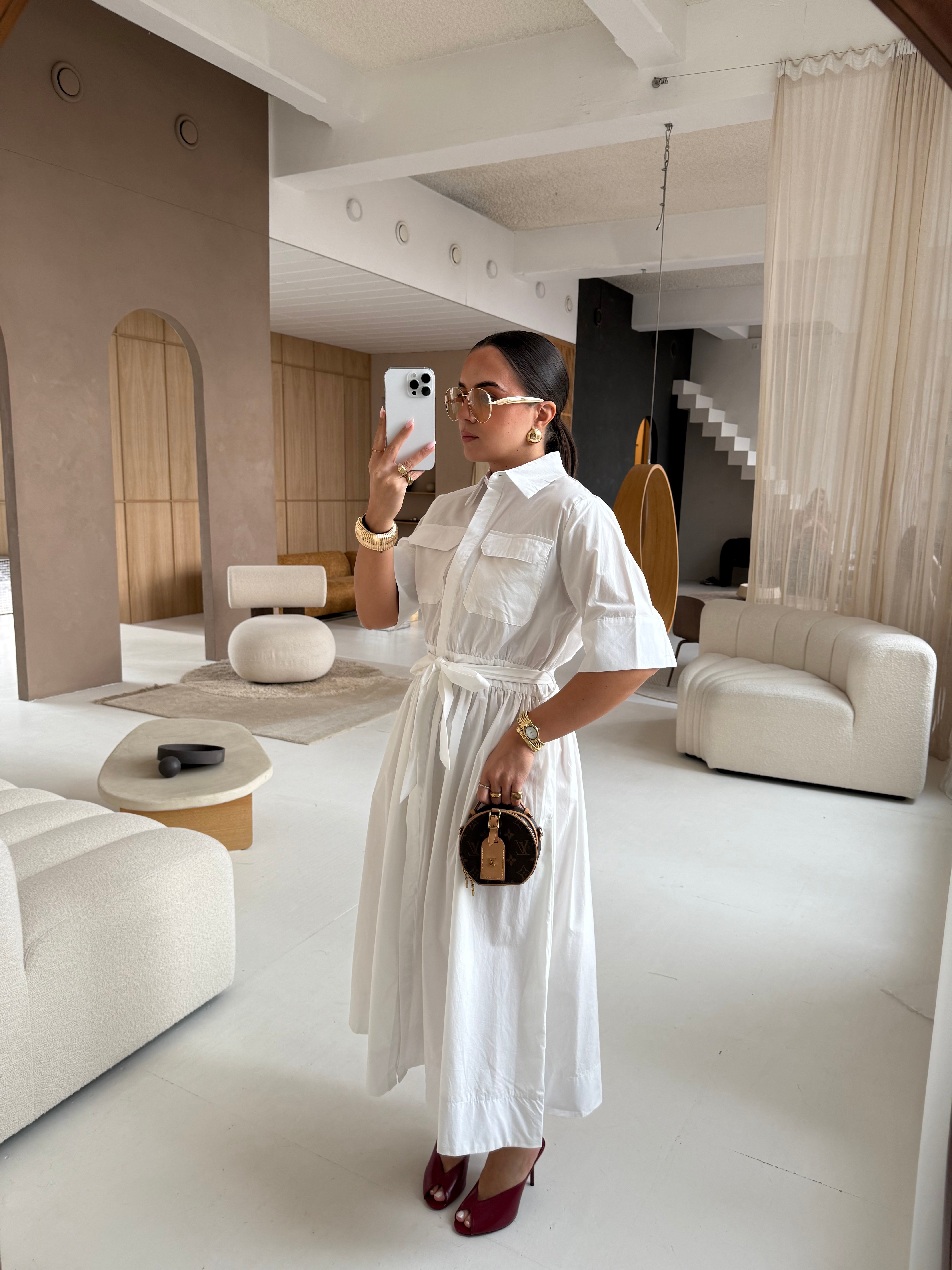 Robe CLARISSE blanche (SW730)